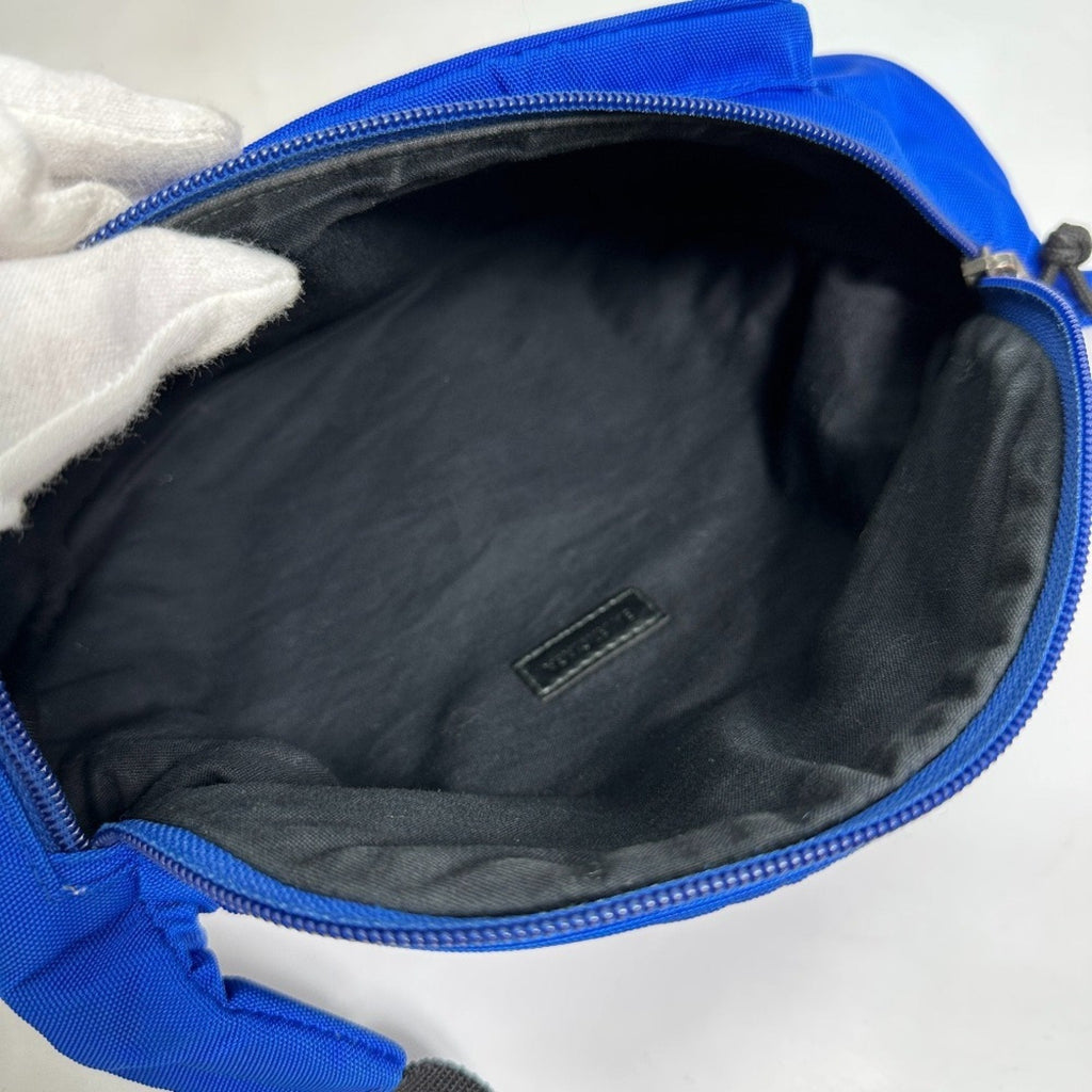 Balenciaga Black Blue Nylon Fanny Pack Shoulder Bag Sling