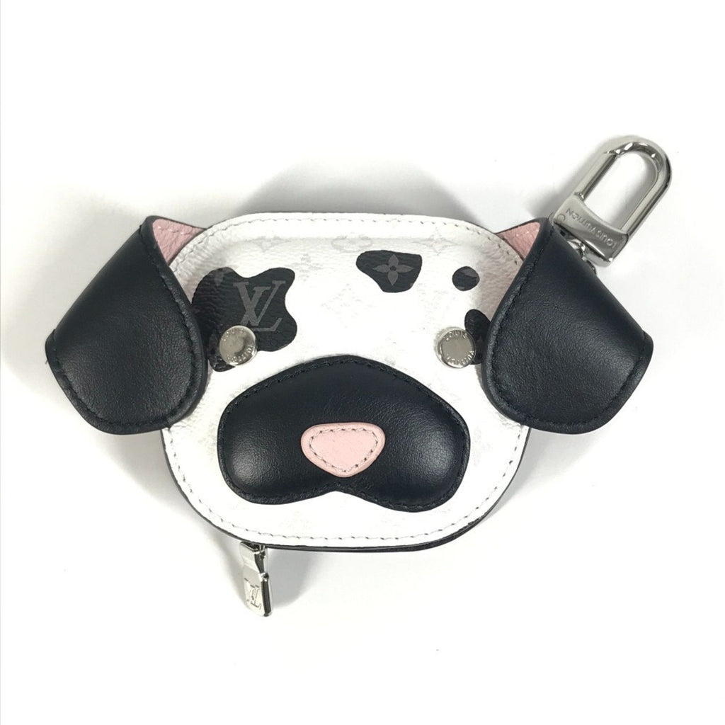 Louis Vuitton Black Multi-Color White Monogram Canvas Coin Purse/Coin Case