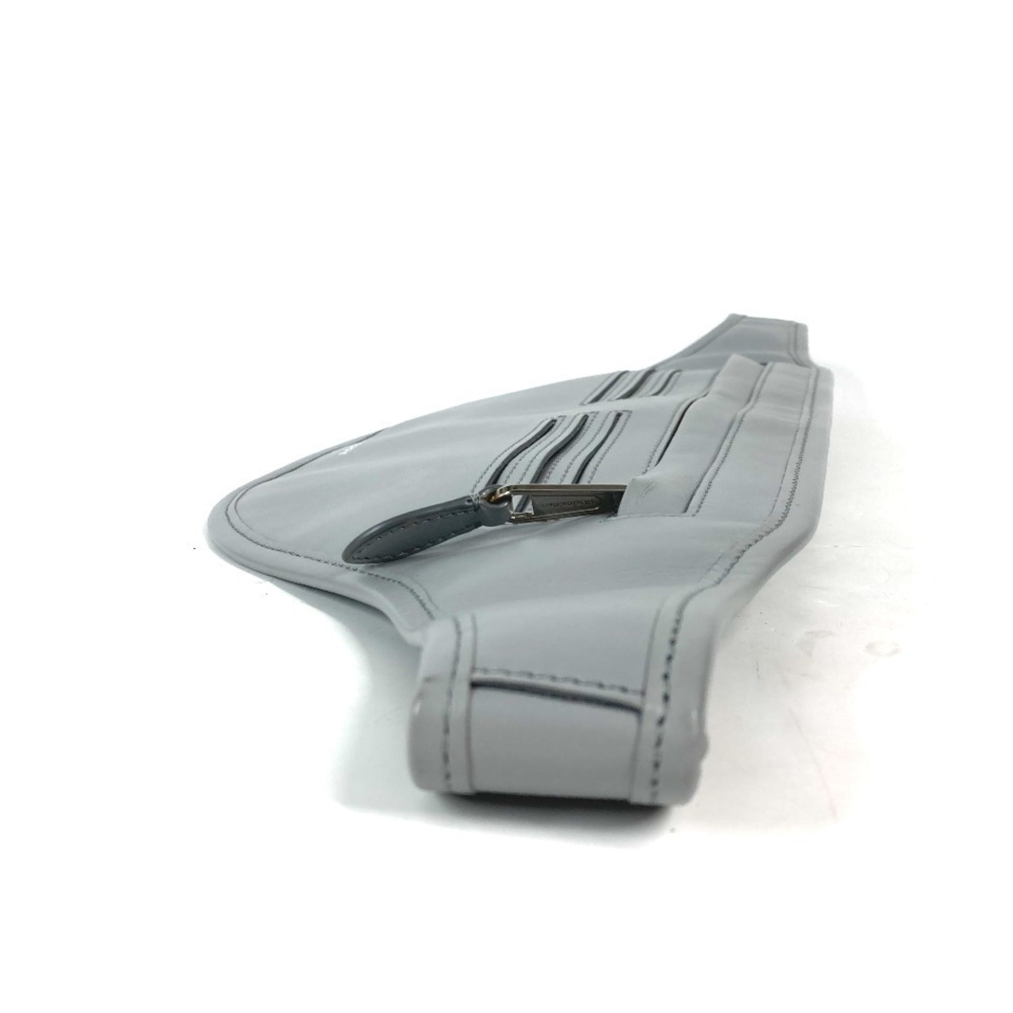 Burberry Gray Leather Fanny Pack