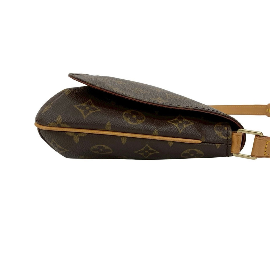 Louis Vuitton Brown Leather Pvc Shoulder Bag