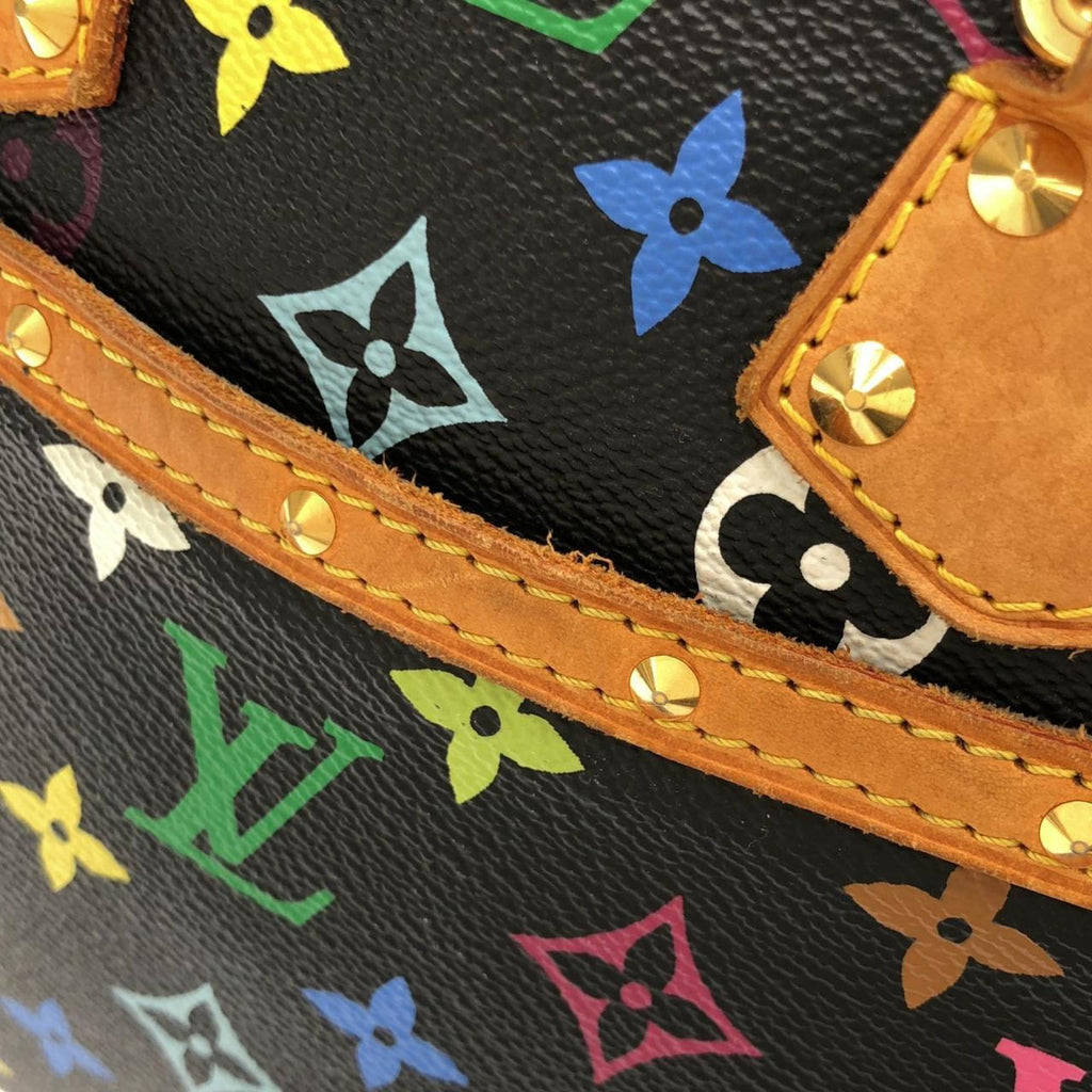 Louis Vuitton Black Coated Canvas Handbag