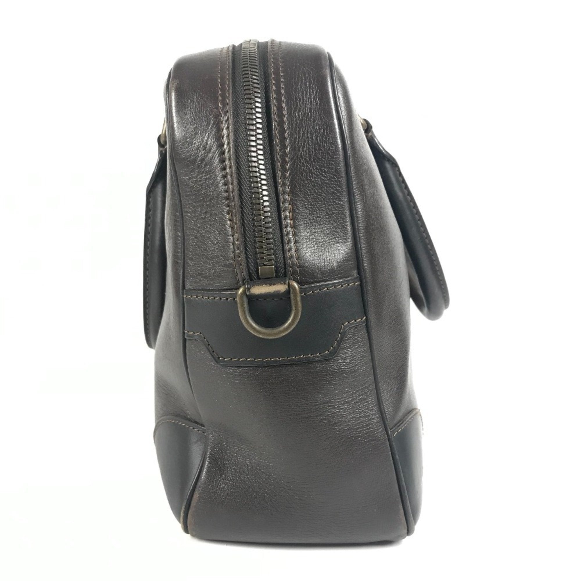 Louis Vuitton Brown Coffee Utah Leather Leather Briefcase Handbag Tote Bag
