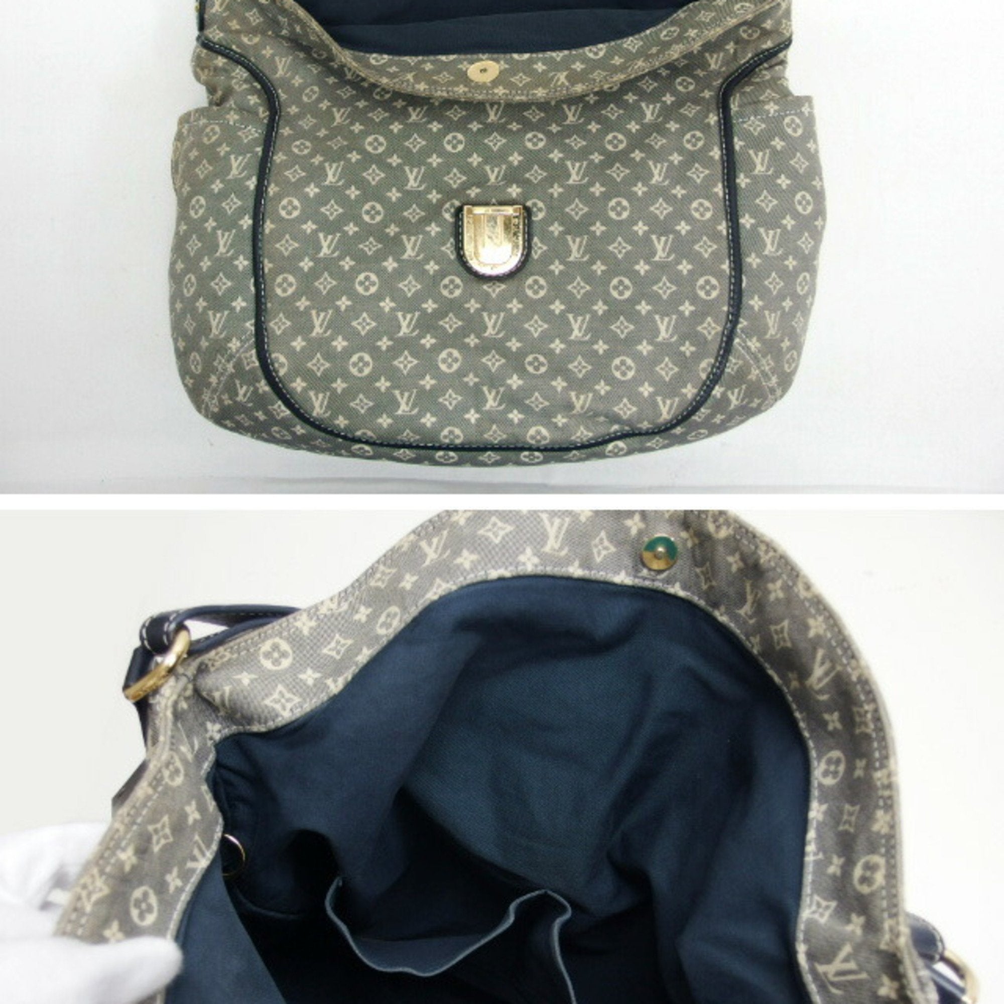 Louis Vuitton Monogram Idylle Gray Navy White Monogram Idylle Handbag Shoulder Bag