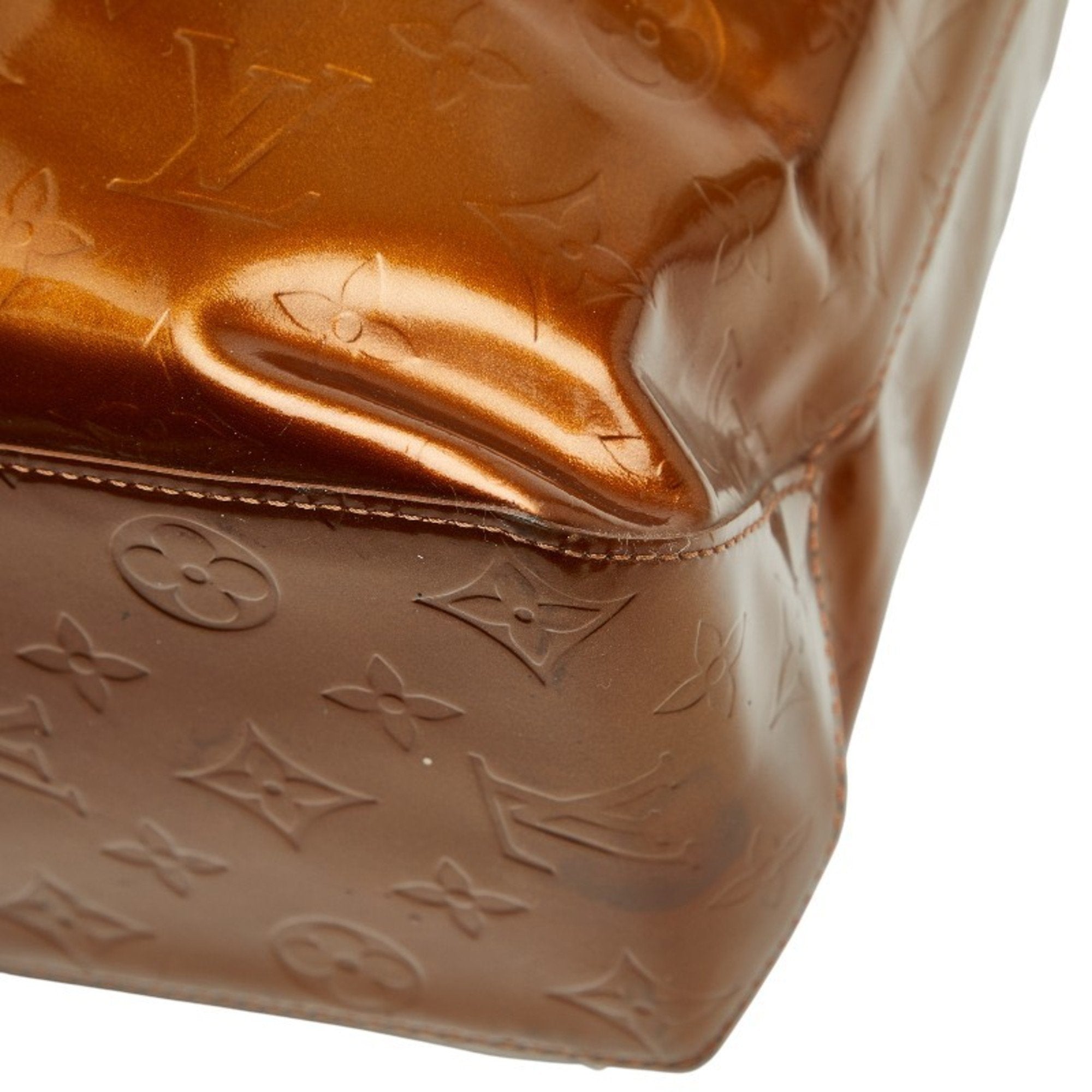 Louis Vuitton Bronze Brown Monogram Patent Leather Tote Bag