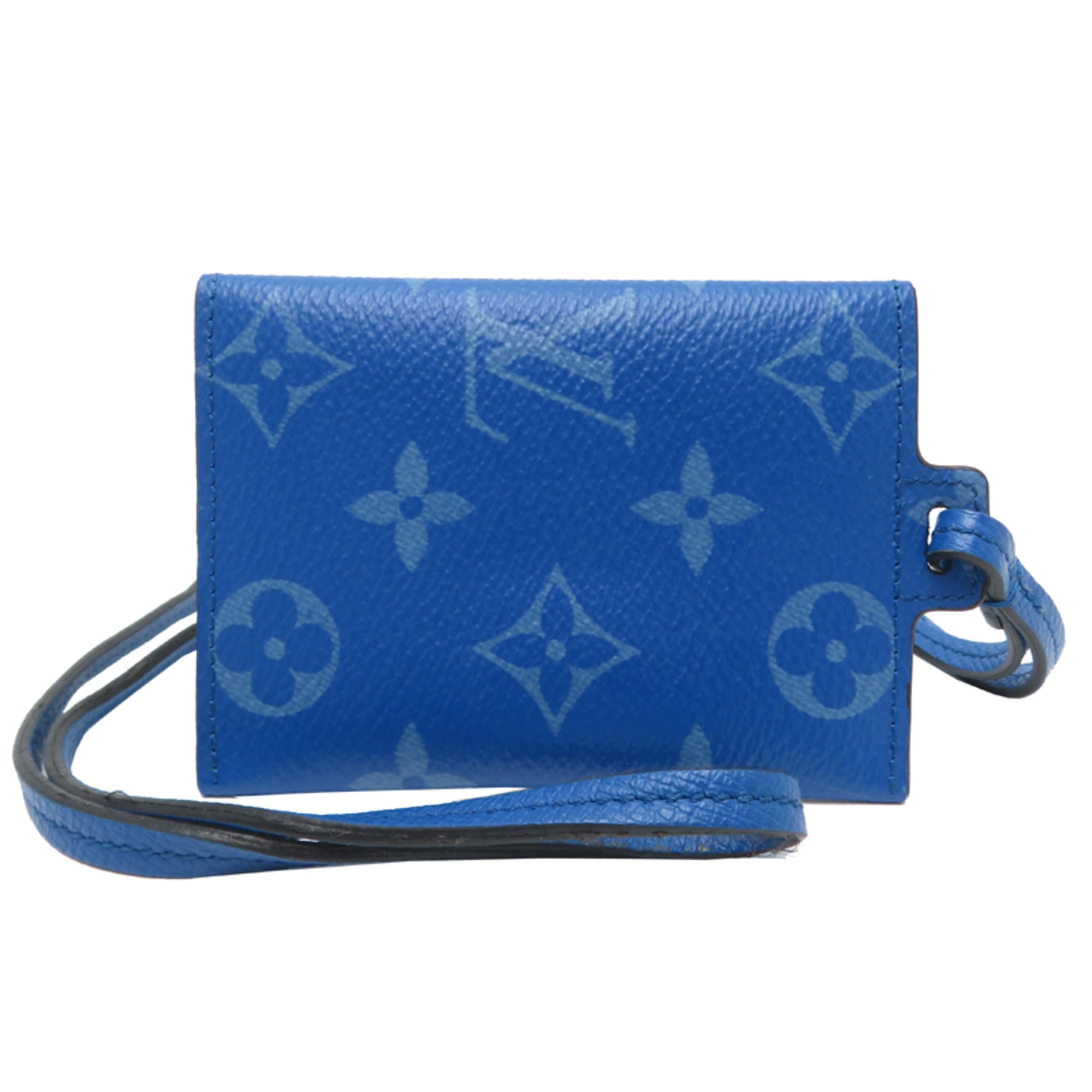 Louis Vuitton Blue Taigarama Coin Purse/Coin Case