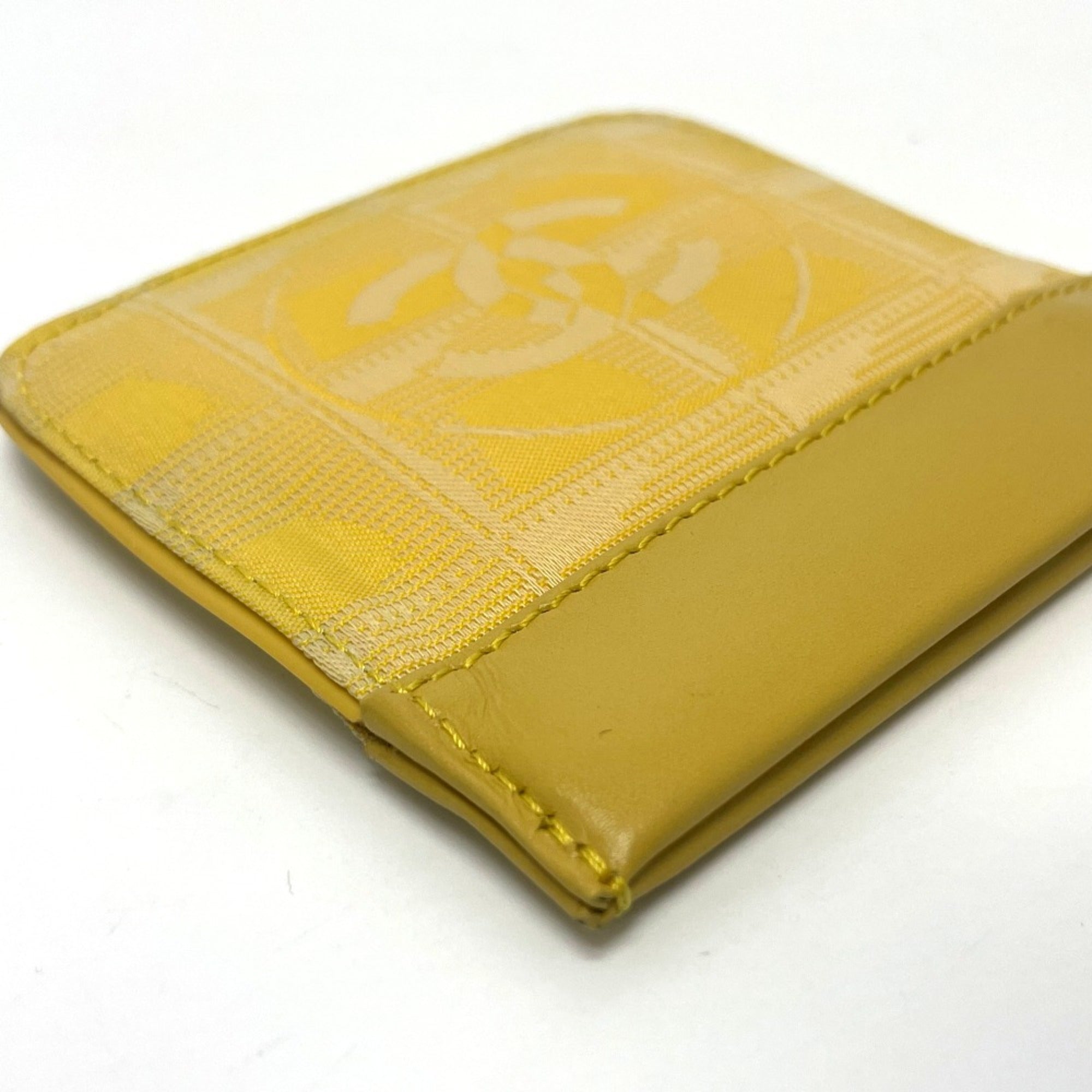 Chanel Yellow Leather Coin Purse/Coin Case