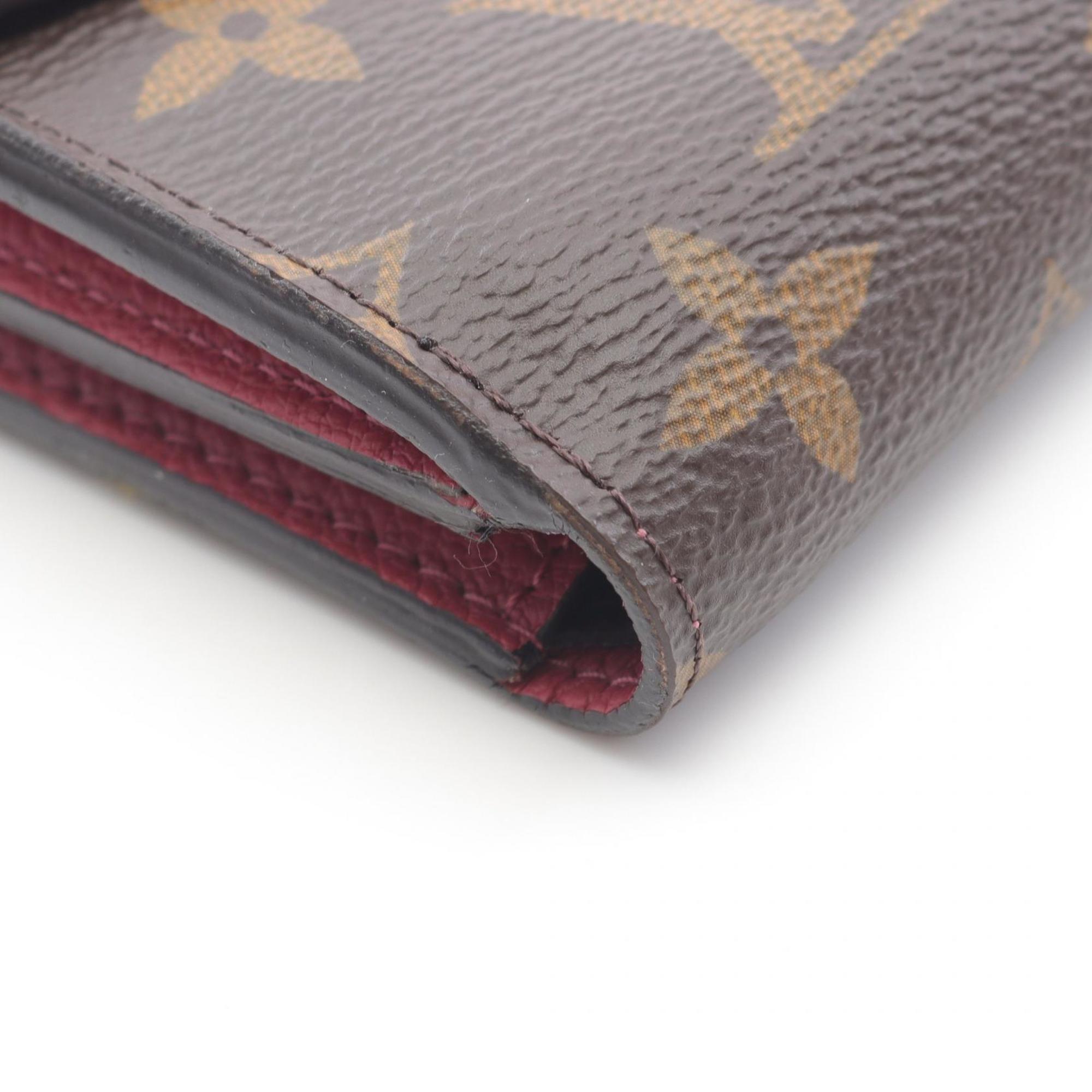 Louis Vuitton Brown Pink Pvc Leather Wallet
