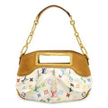 Louis Vuitton White Canvas Handbag Shoulder Bag