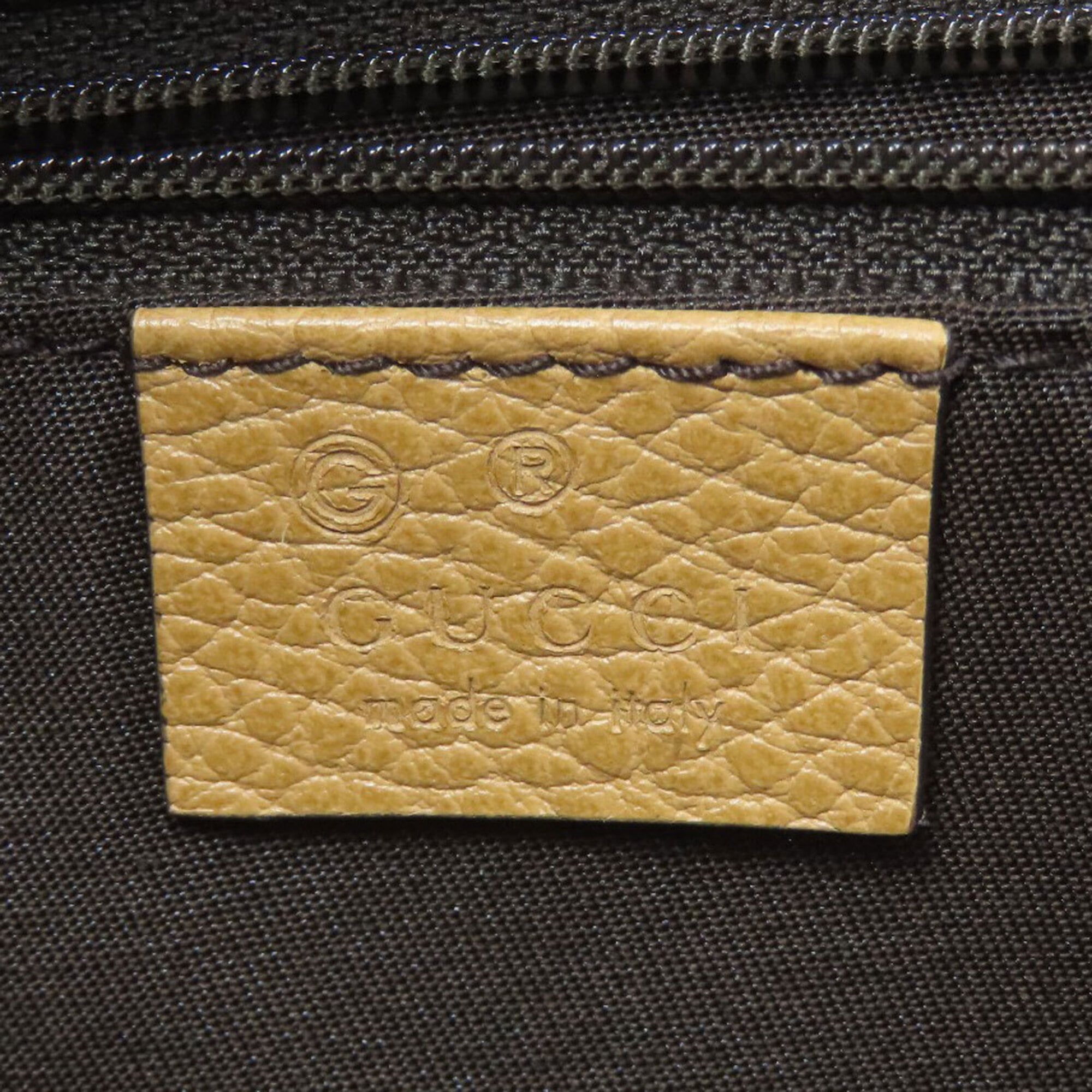 Gucci Brown Leather Handbag (Pre-Owned)