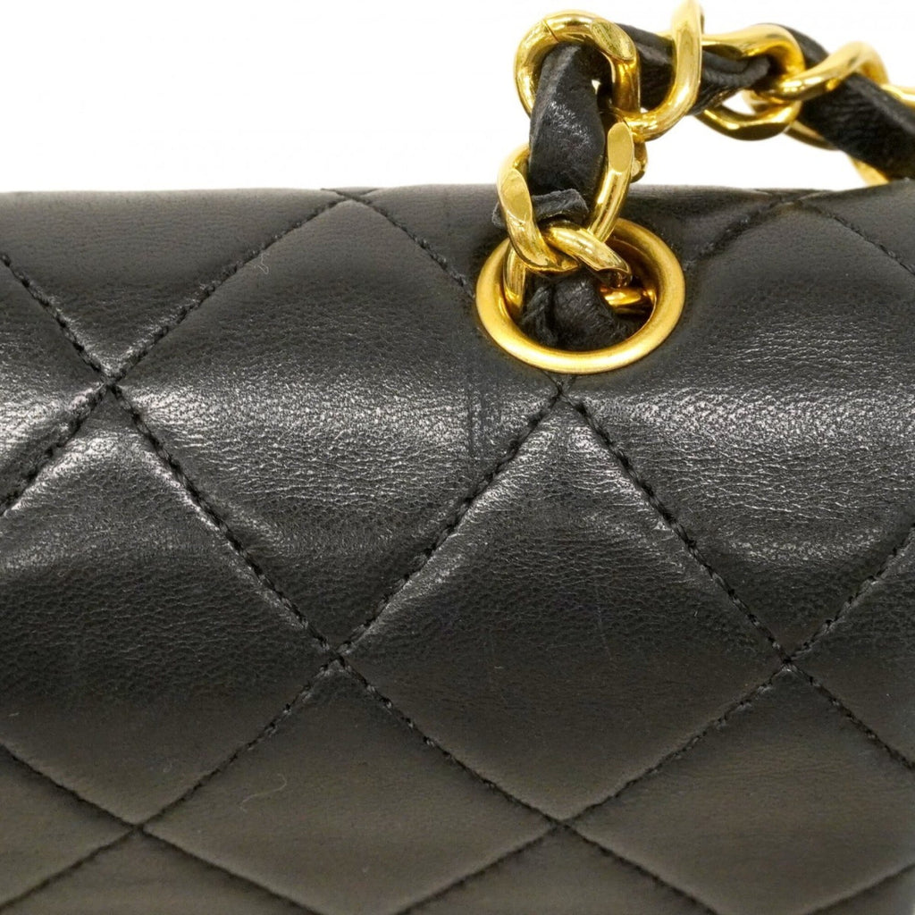 Chanel Black Leather Shoulder Bag