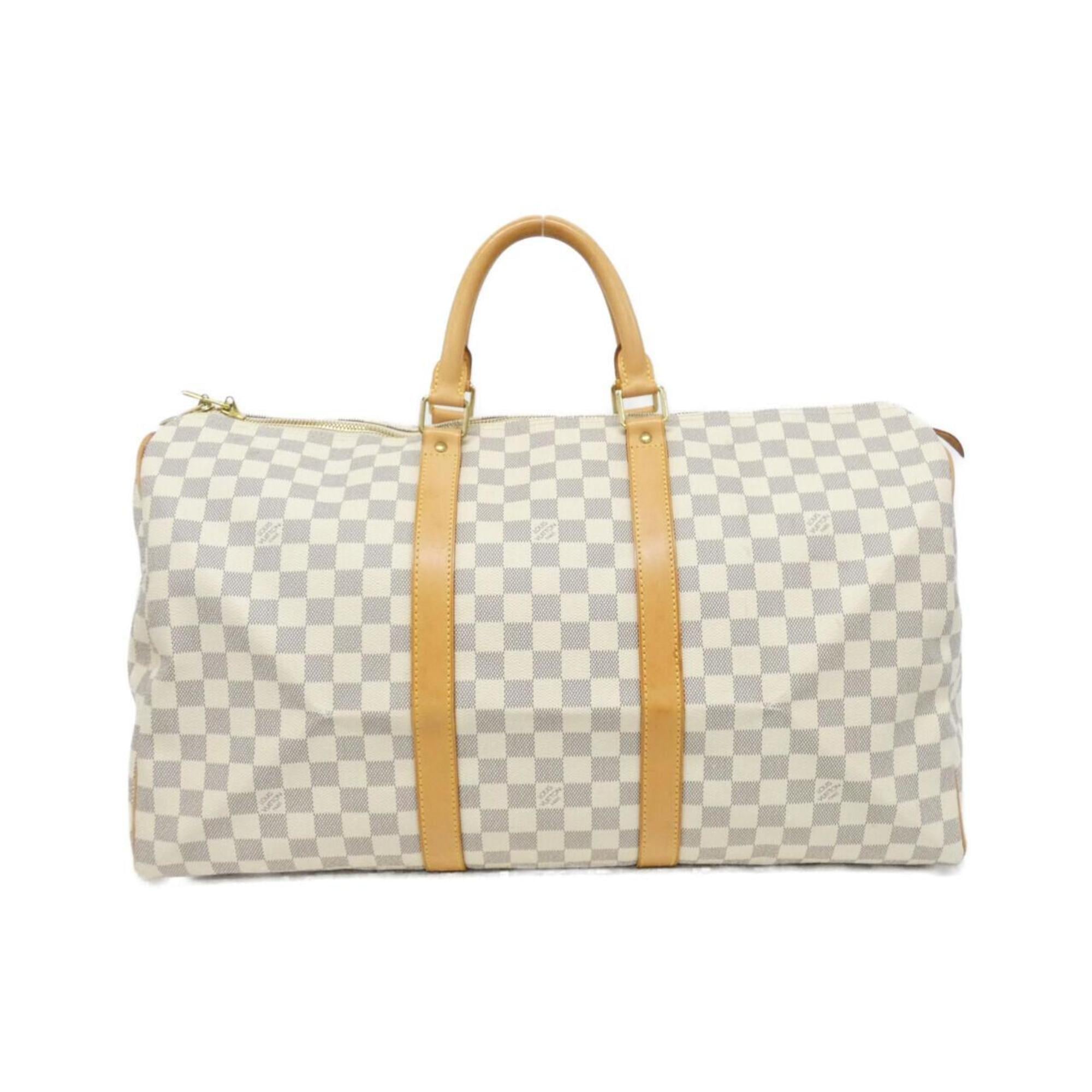 Louis Vuitton Damier Azur Azur Coated Canvas Boston Bag