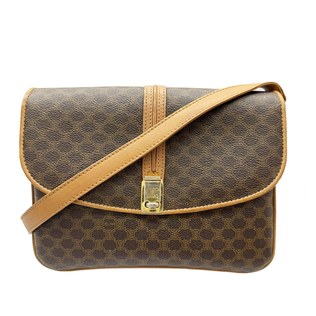 Celine Brown Pvc Shoulder Bag