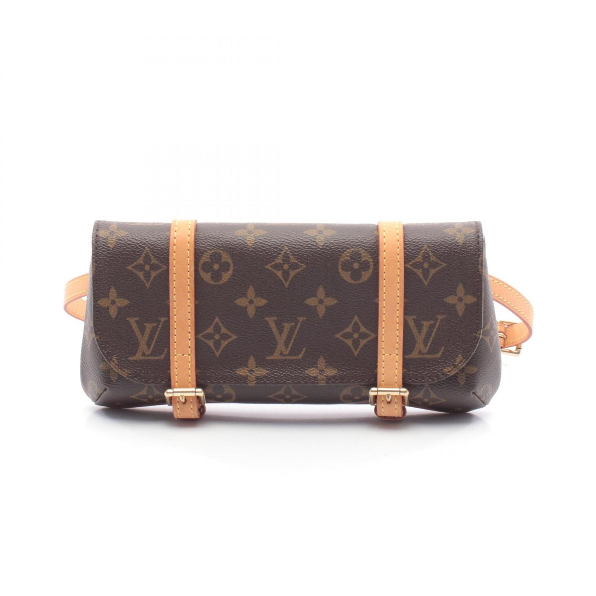 Louis Vuitton Brown Monogram Coated Canvas Leather Fanny Pack Pochette