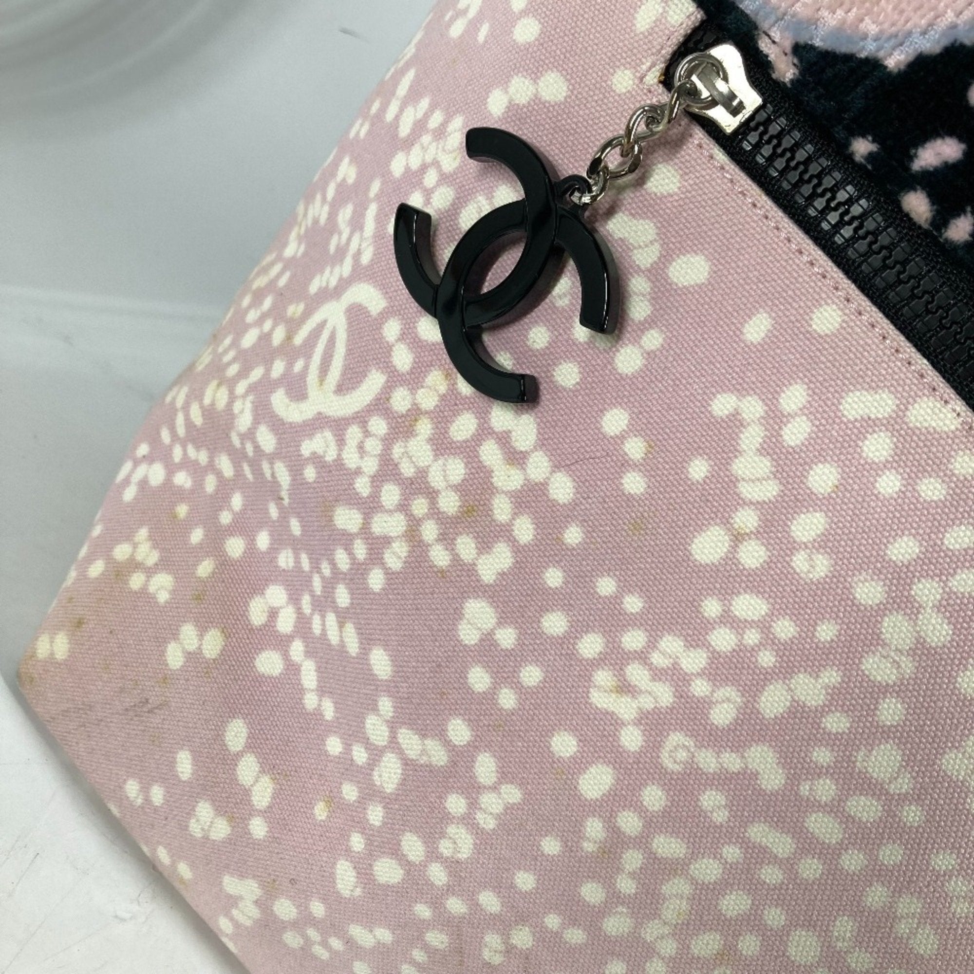 Chanel Pink Cotton Shoulder Bag