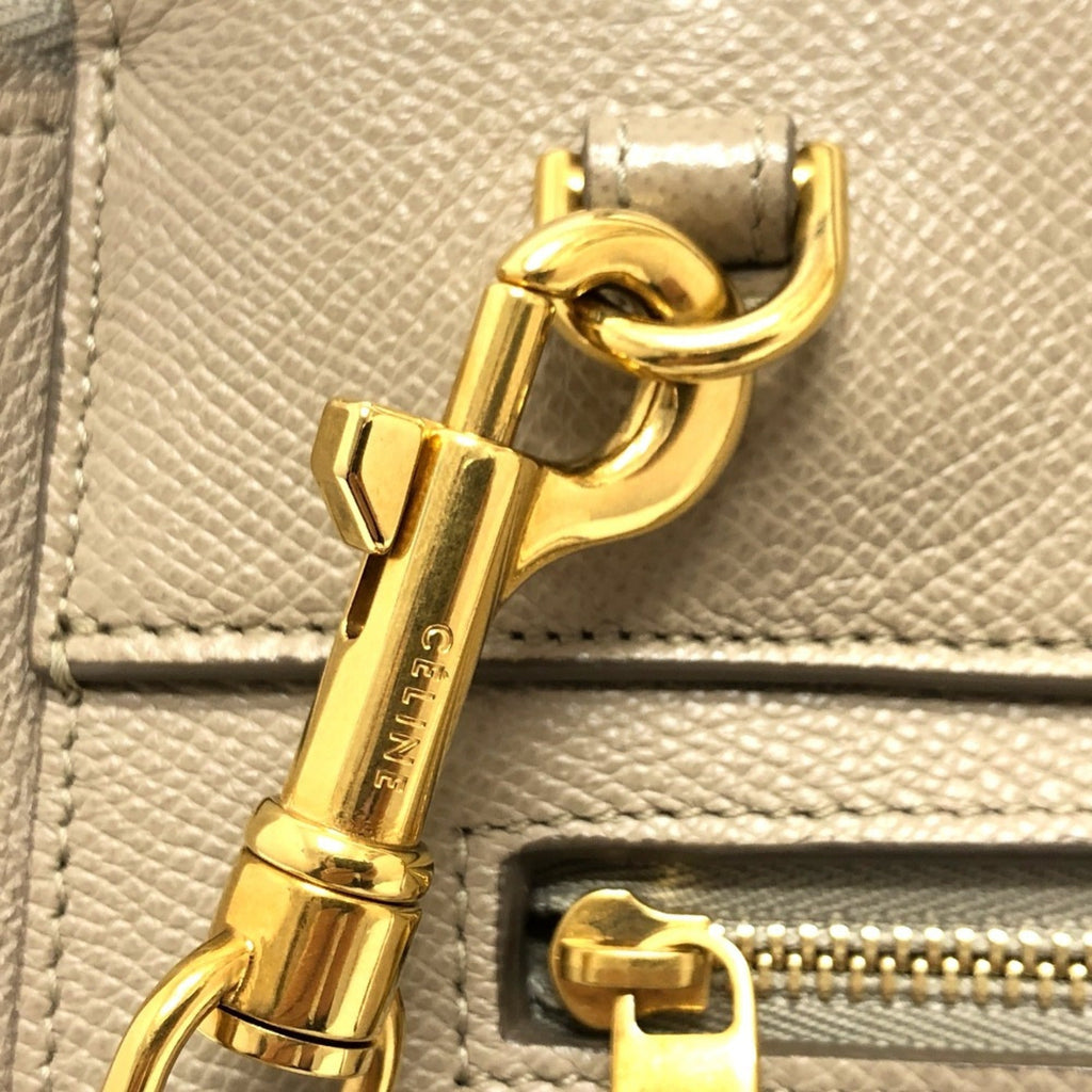 Celine Beige Leather Handbag Shoulder Bag