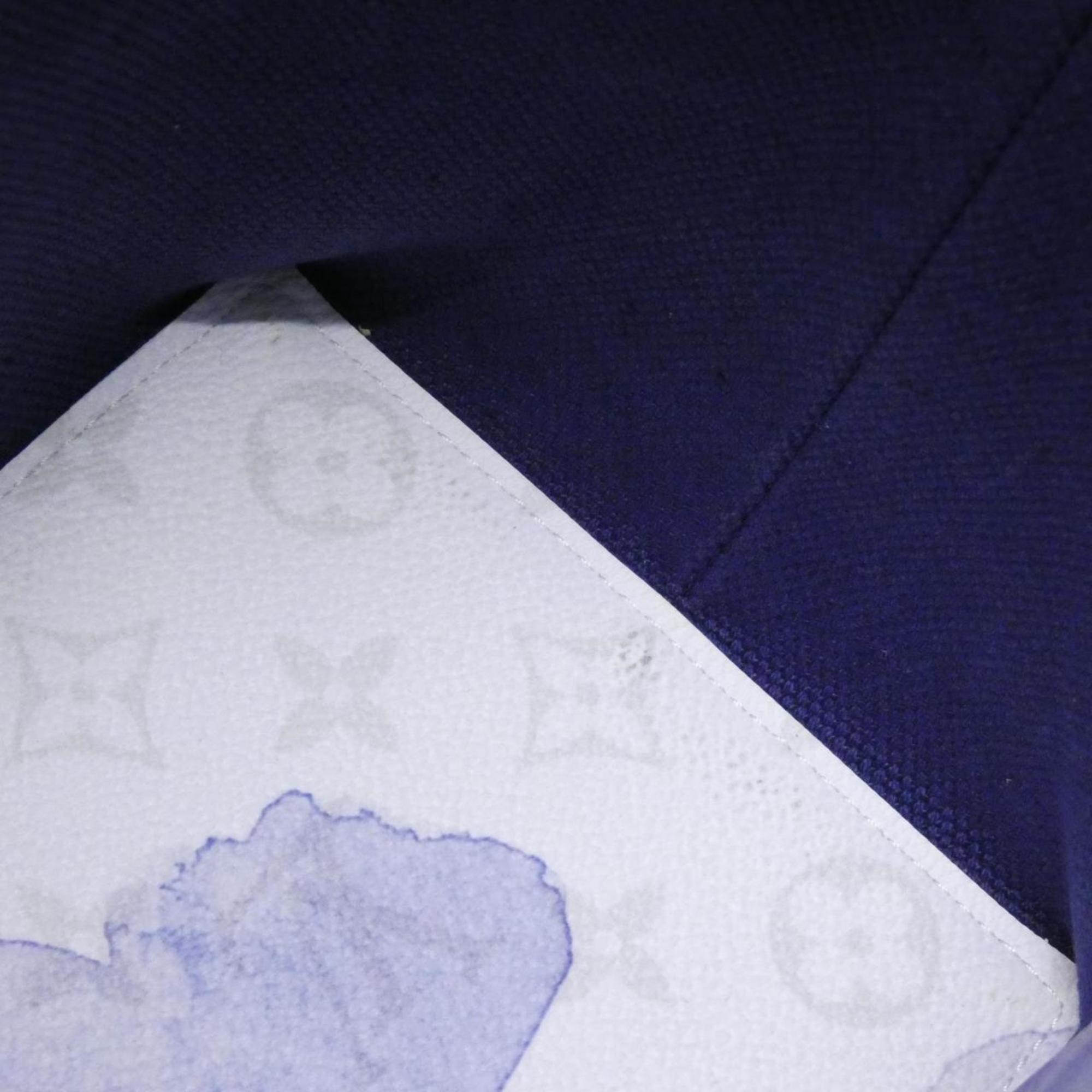 Louis Vuitton Blue Coated Canvas Handbag