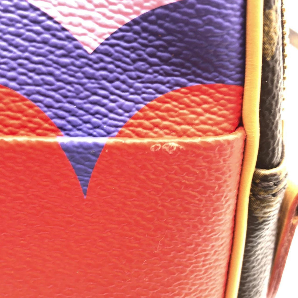 Louis Vuitton Brown Coated Canvas Shoulder Bag