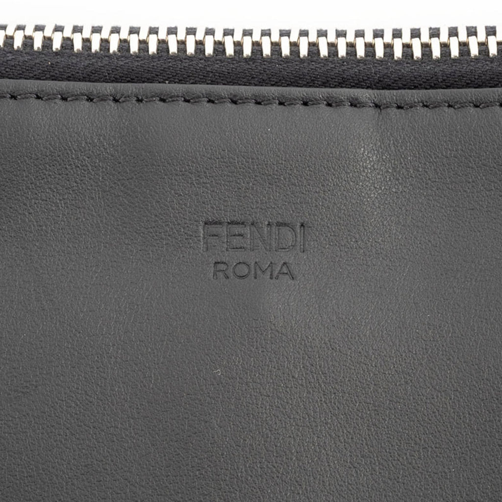 Fendi Black Leather Clutch Bag