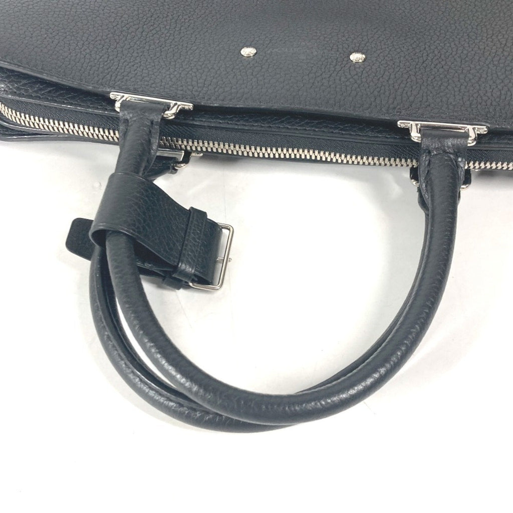 Louis Vuitton Black Leather Briefcase Handbag Tote Bag