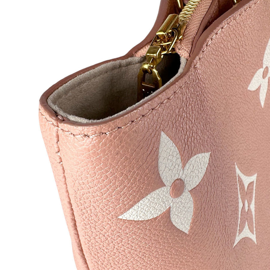Louis Vuitton Cream Pink Monogram Empreinte Handbag Shoulder Bag