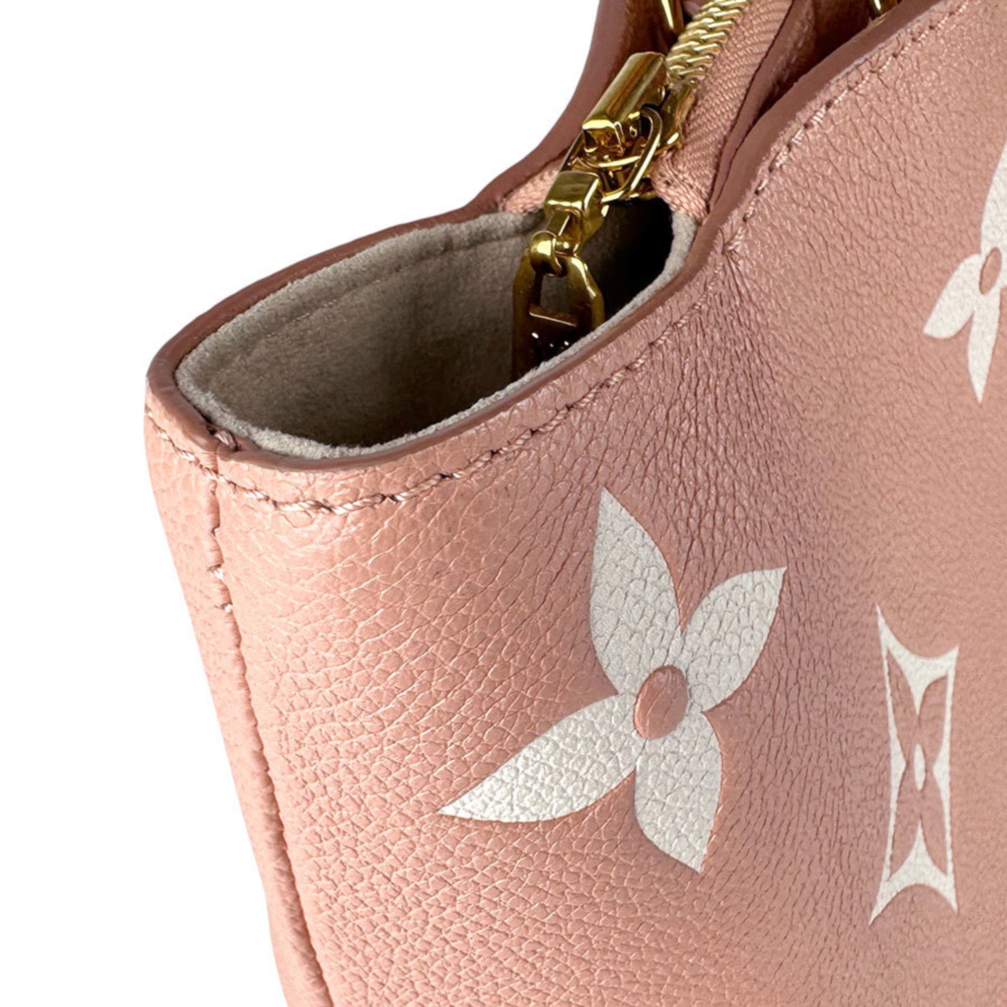 Louis Vuitton Cream Pink Monogram Empreinte Handbag Shoulder Bag