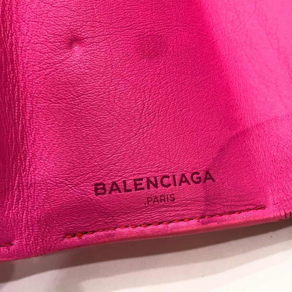Balenciaga Pink Leather Wallet (Tri-Fold)