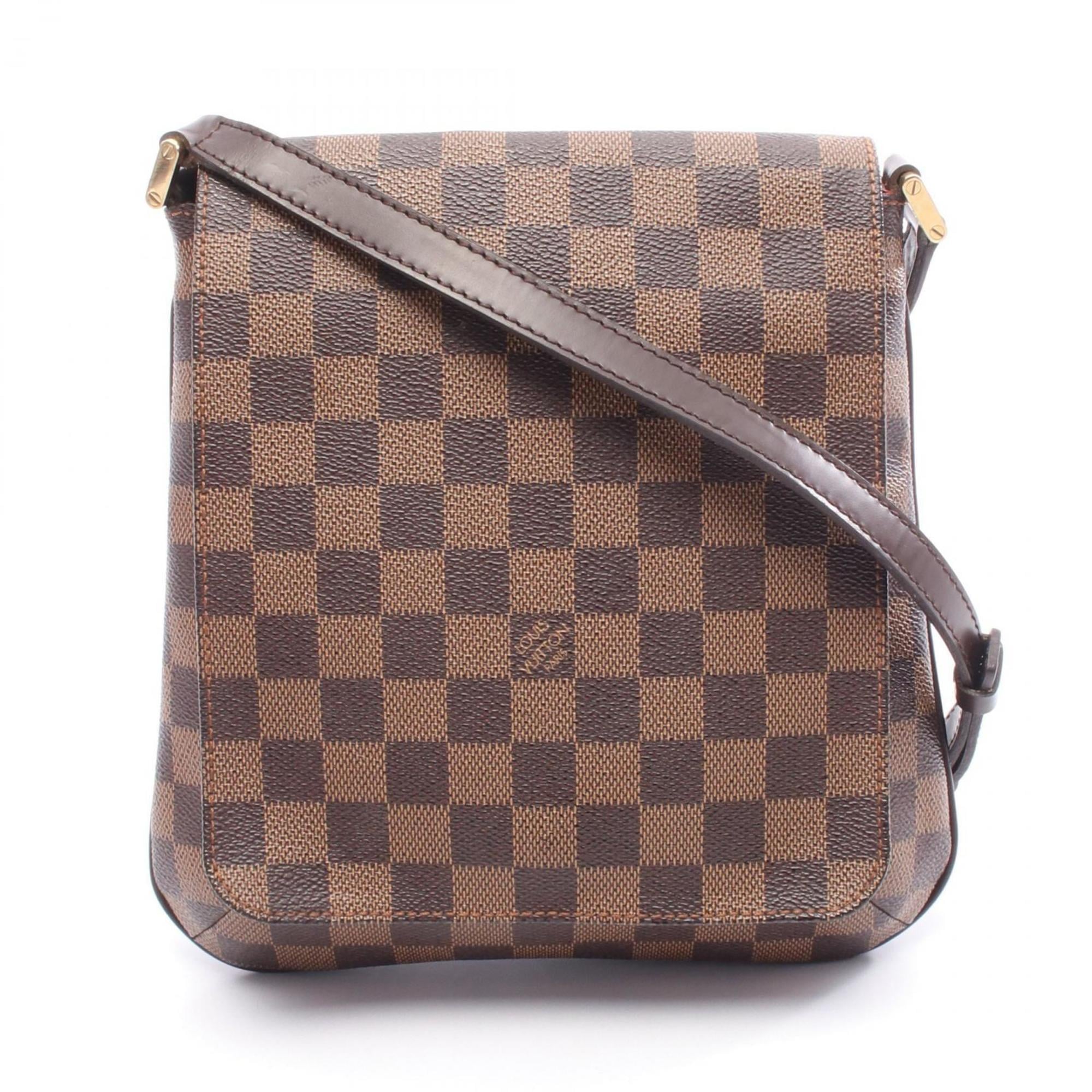 Louis Vuitton Brown Damier Canvas Coated Canvas Leather Shoulder Bag