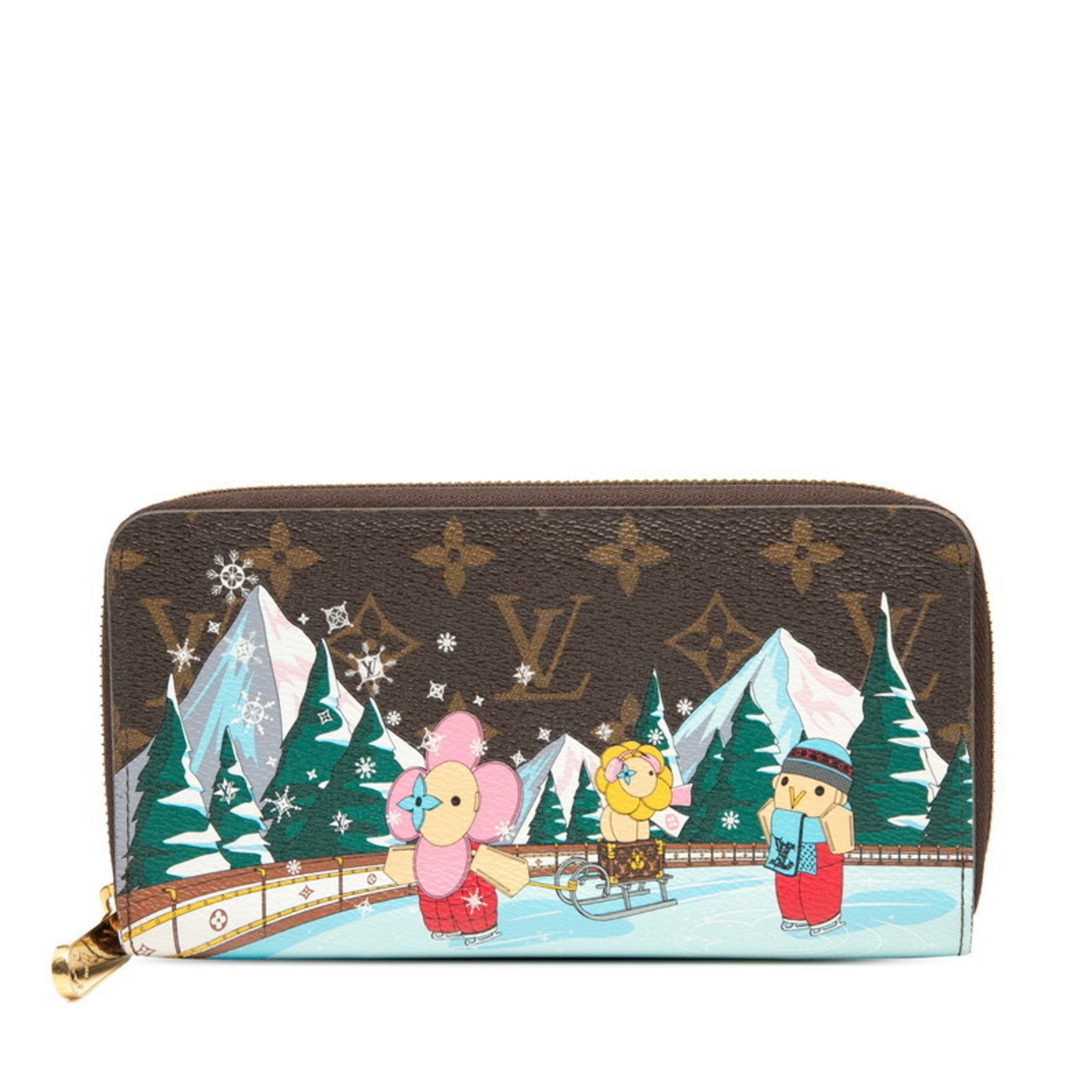 Louis Vuitton Brown Multi-Color Pvc Long Wallet