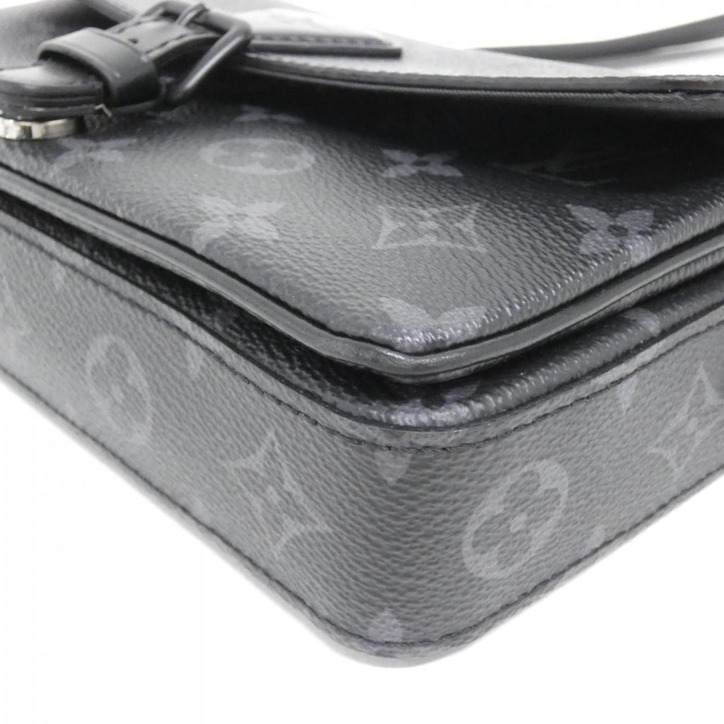 Louis Vuitton Black Coated Canvas Shoulder Bag