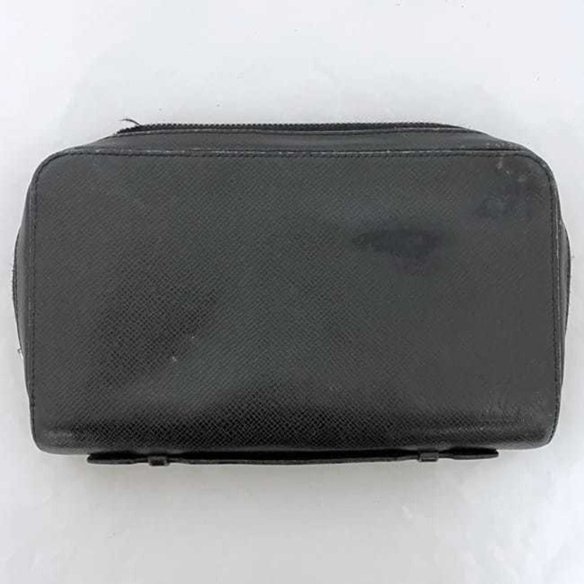 Louis Vuitton Ardoise Black Taiga Leather Long Wallet