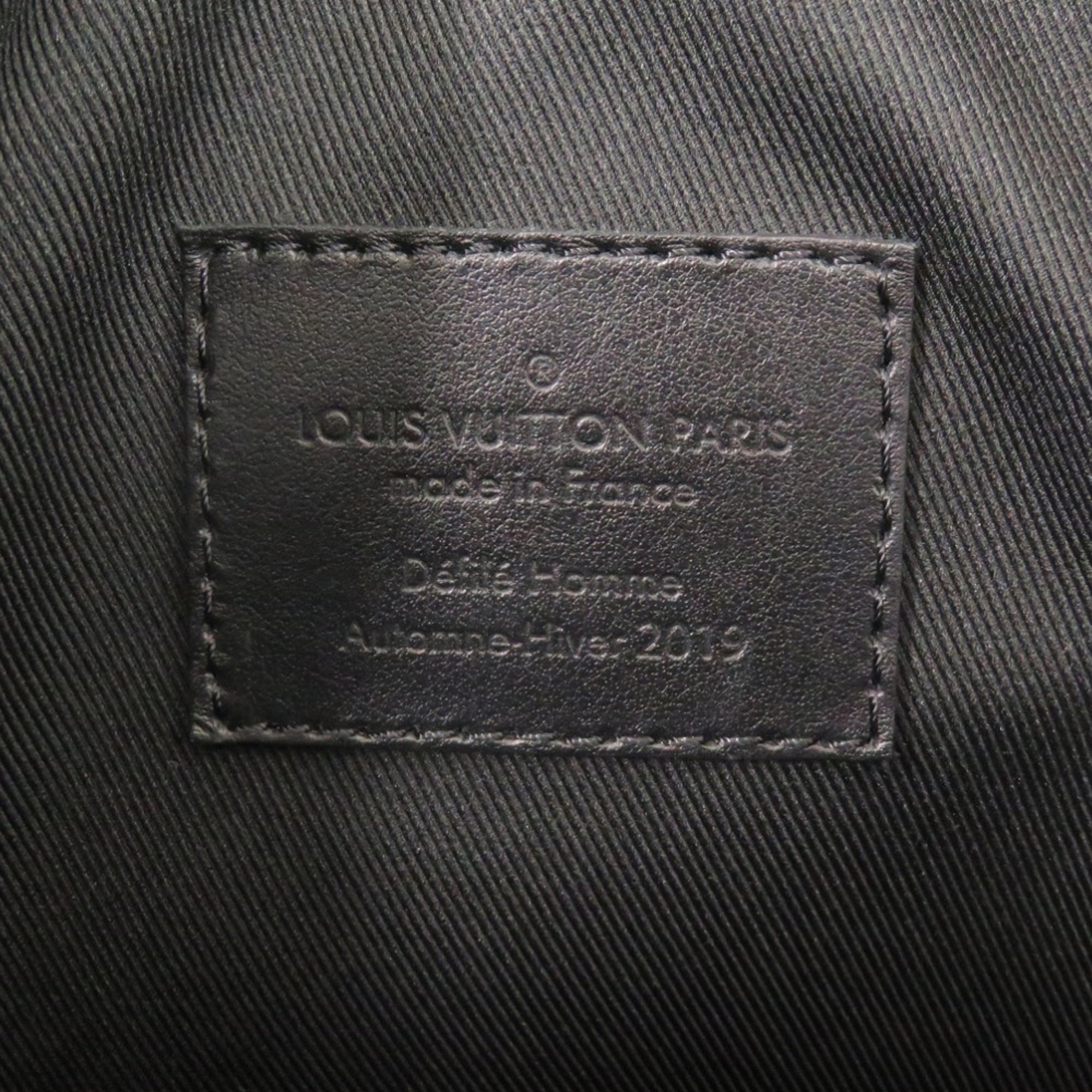 Louis Vuitton Black Leather Shoulder Bag