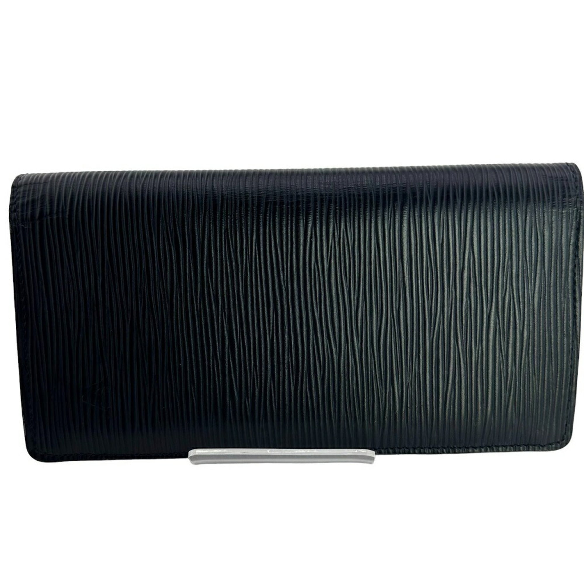 Louis Vuitton Noir Epi Leather Long Wallet
