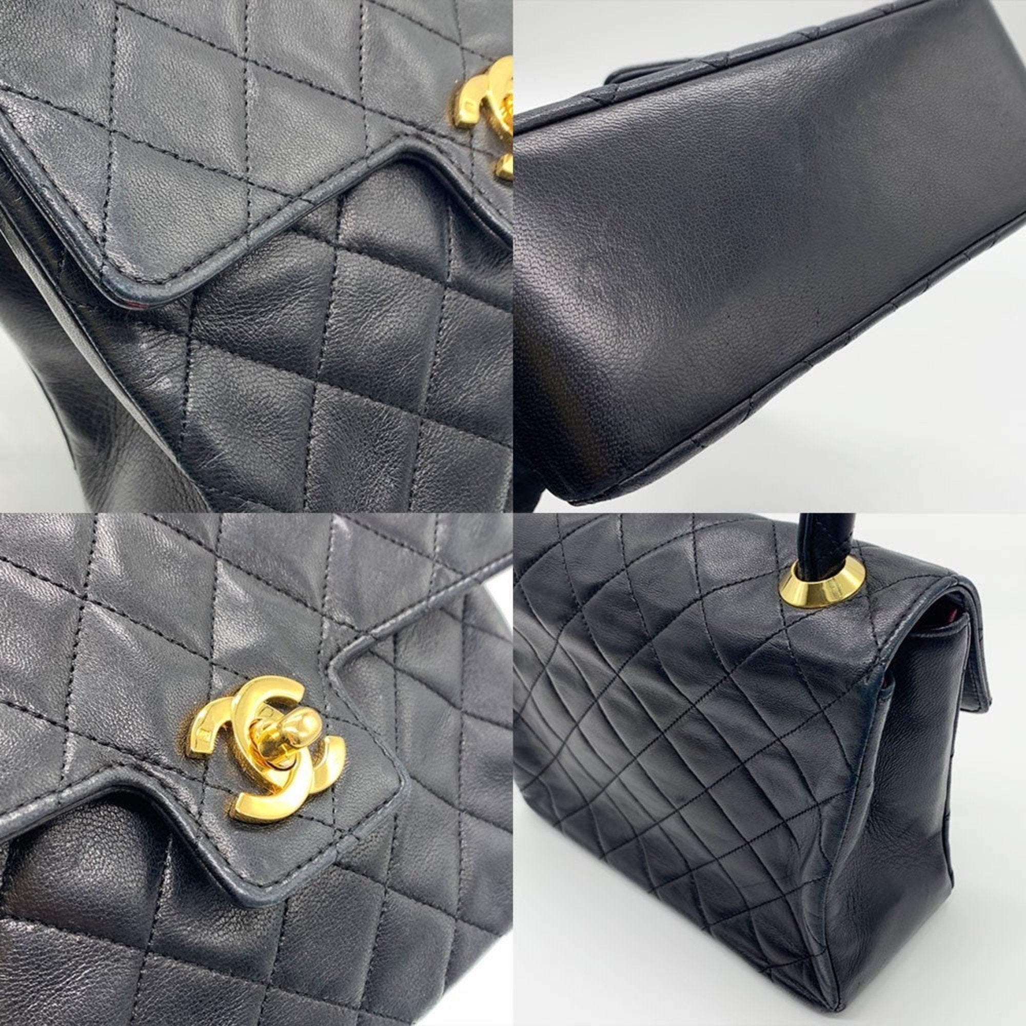 Chanel Black Leather Handbag