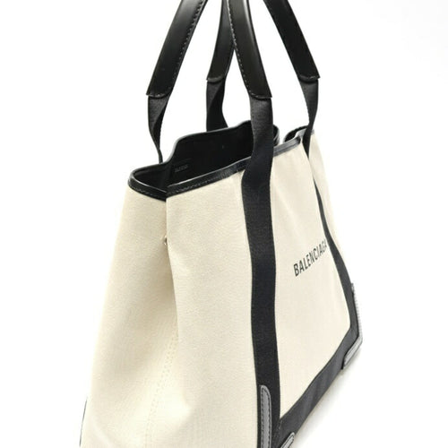 Balenciaga Black Canvas Leather Tote
