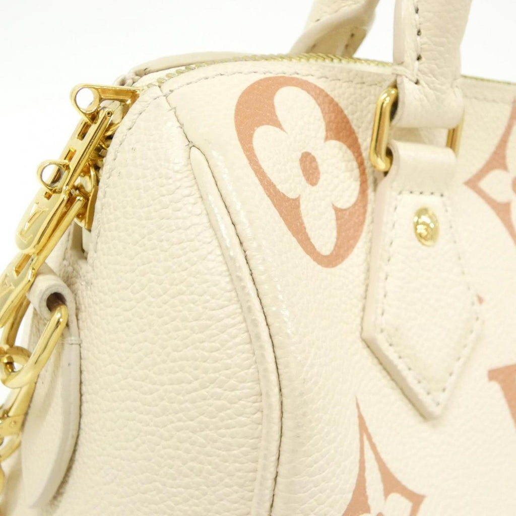 Louis Vuitton Cream White Leather Boston Bag