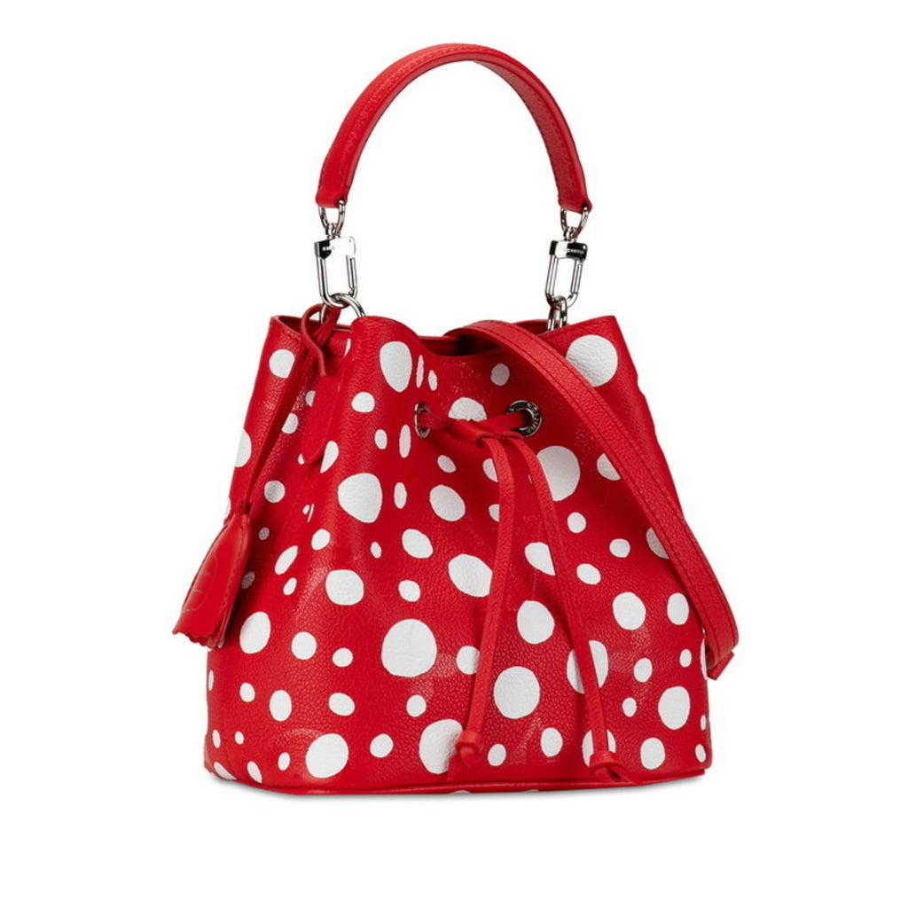 Louis Vuitton Red Color White Leather Handbag Shoulder Bag