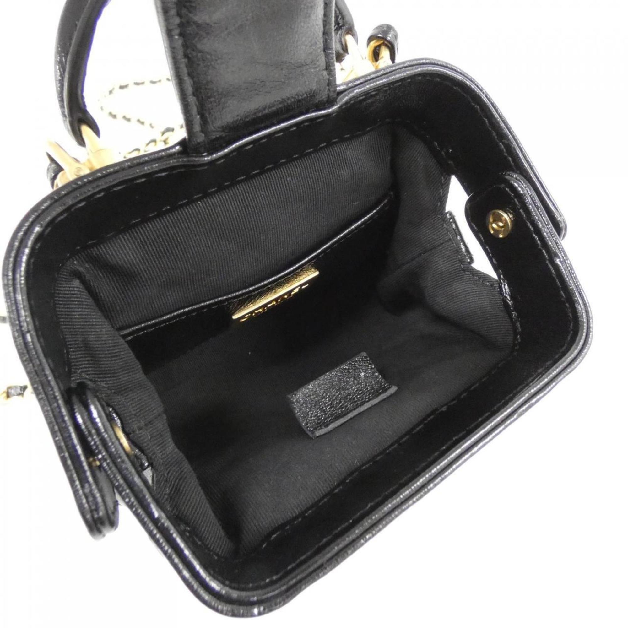 Chanel Black Leather Shoulder Bag