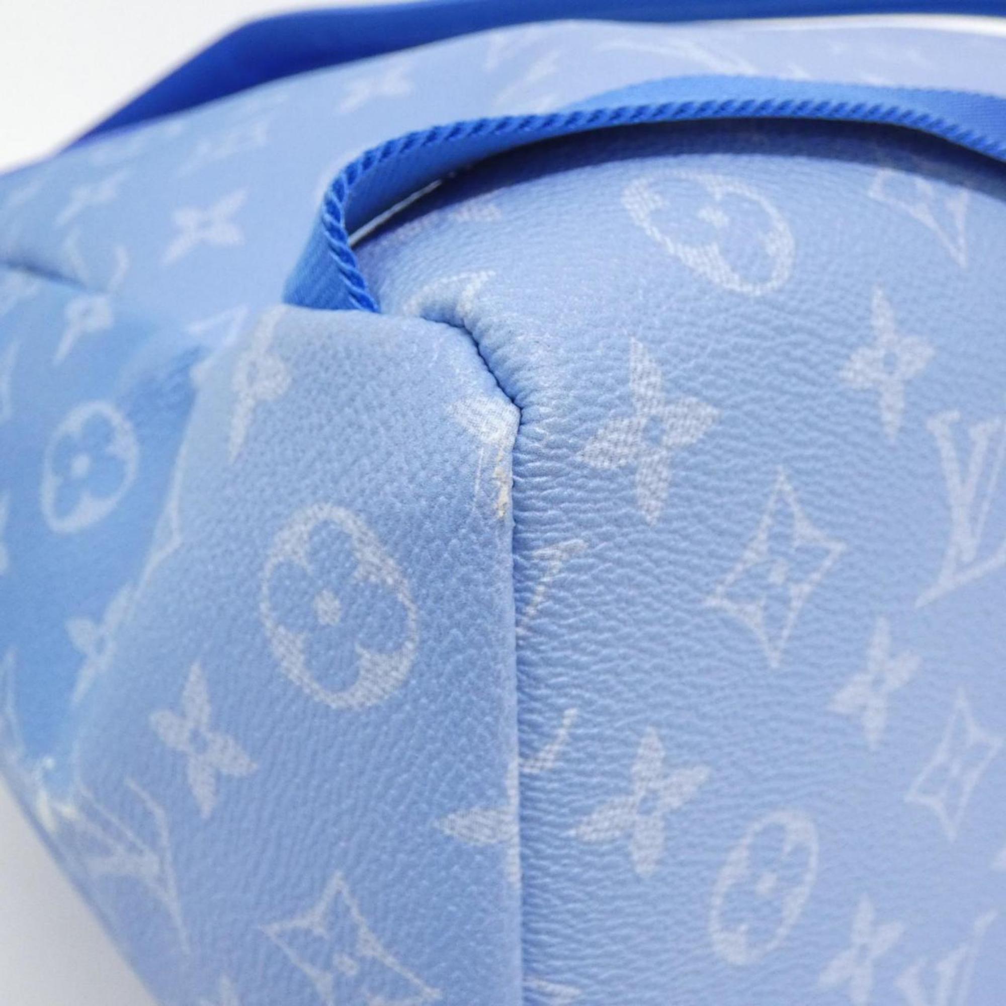 Louis Vuitton Blue Coated Canvas Backpack