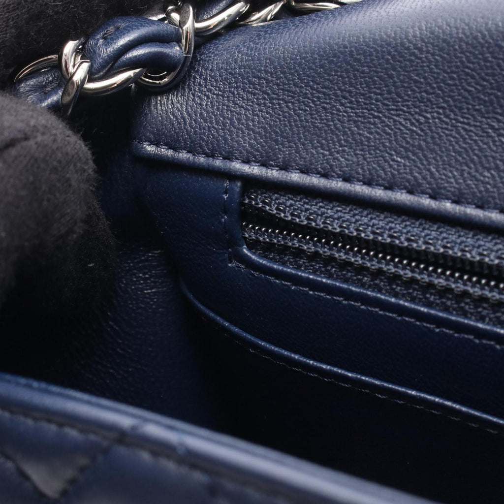 Chanel Navy Leather Shoulder Bag