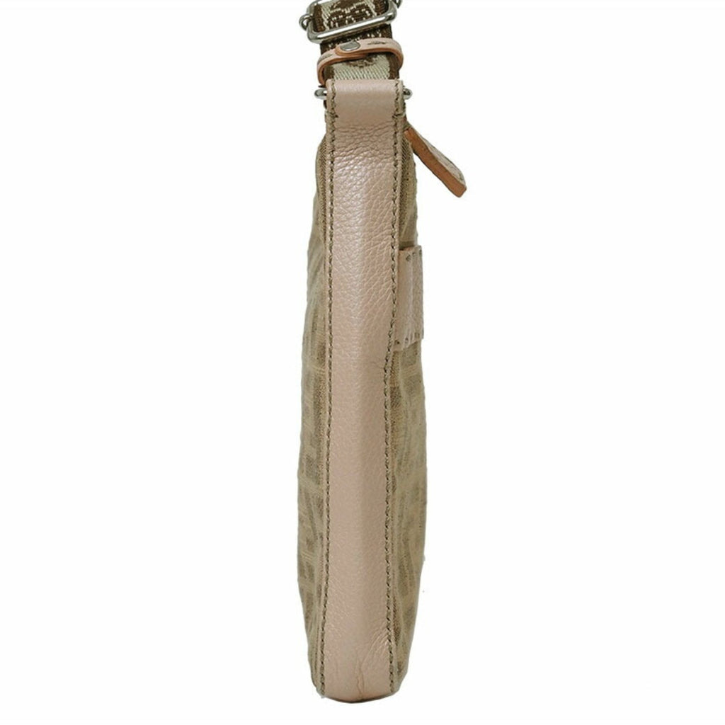 Fendi Selleria Pink Canvas Shoulder Bag