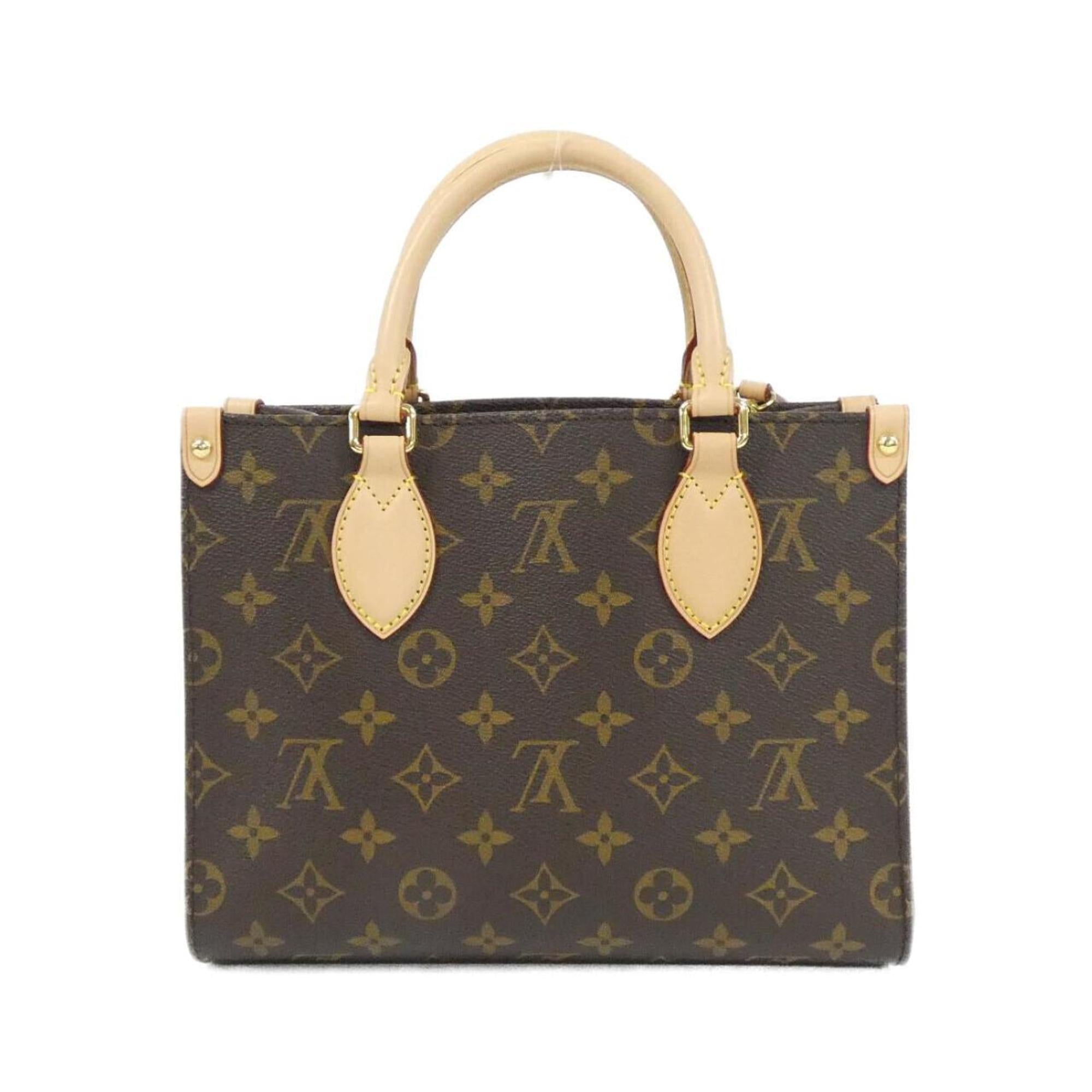 Louis Vuitton Marron Coated Canvas Handbag