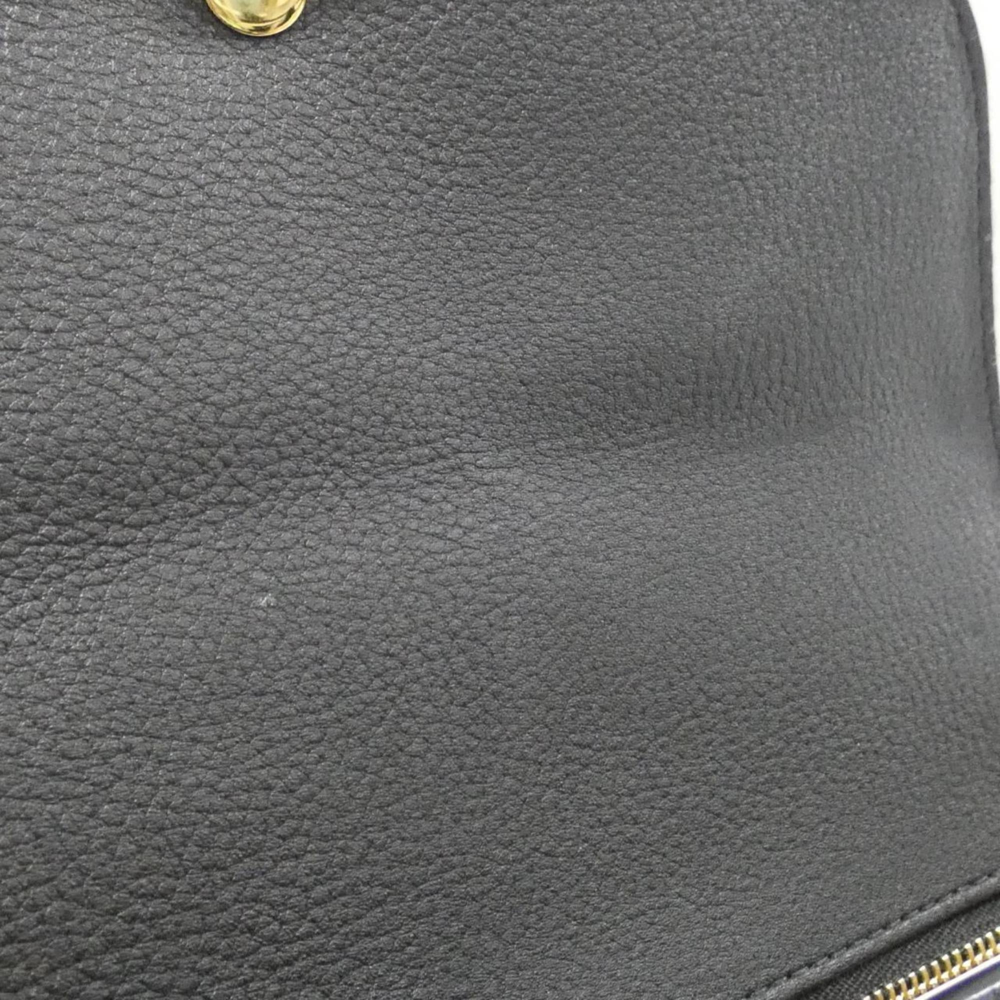 Louis Vuitton Black Leather Shoulder Bag