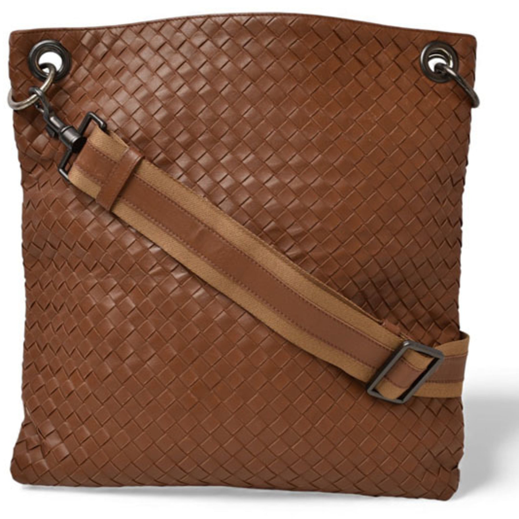 Bottega Veneta Intrecciato Brown Intrecciato Shoulder Bag