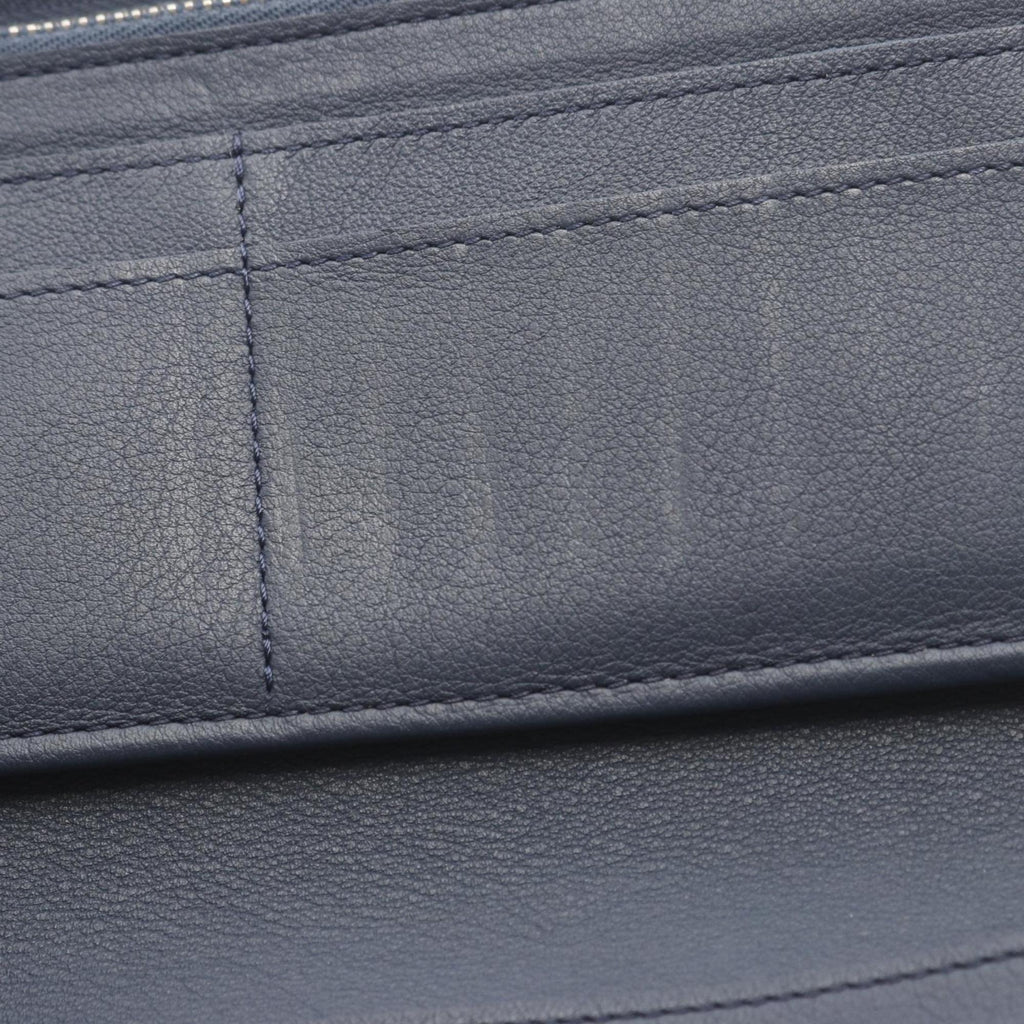 Louis Vuitton Navy Leather Long Wallet