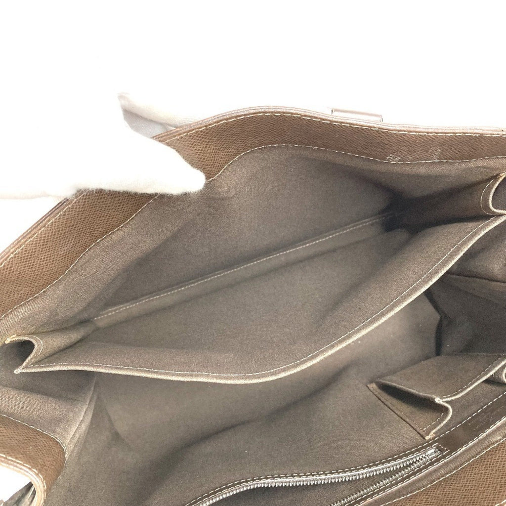 Louis Vuitton Brown Grizzly Taiga Leather Handbag Tote Bag