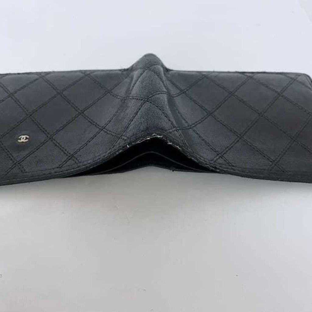Chanel Black Leather Wallet (Bi-Fold)