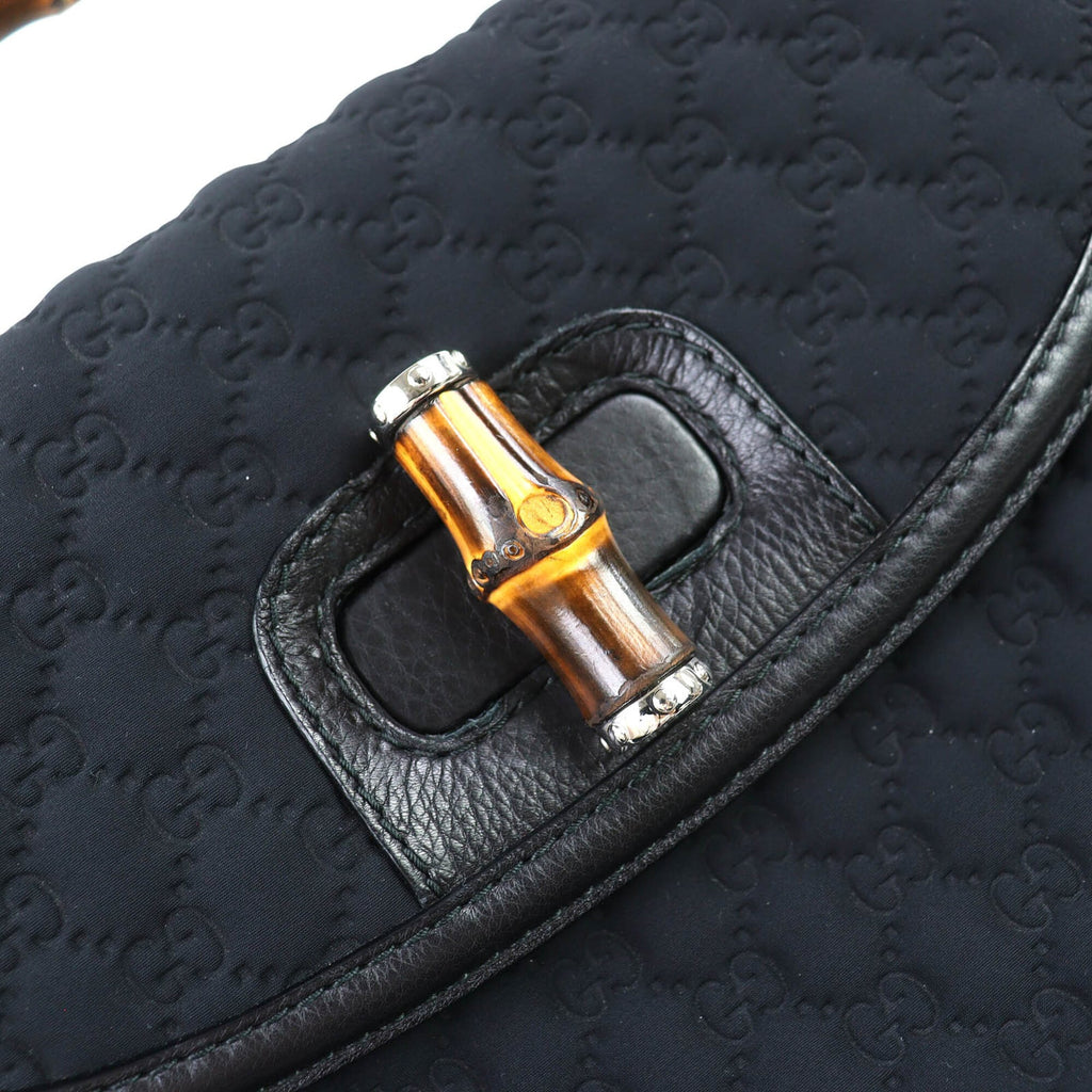 Gucci Black Leather Handbag Shoulder Bag (Pre-Owned)