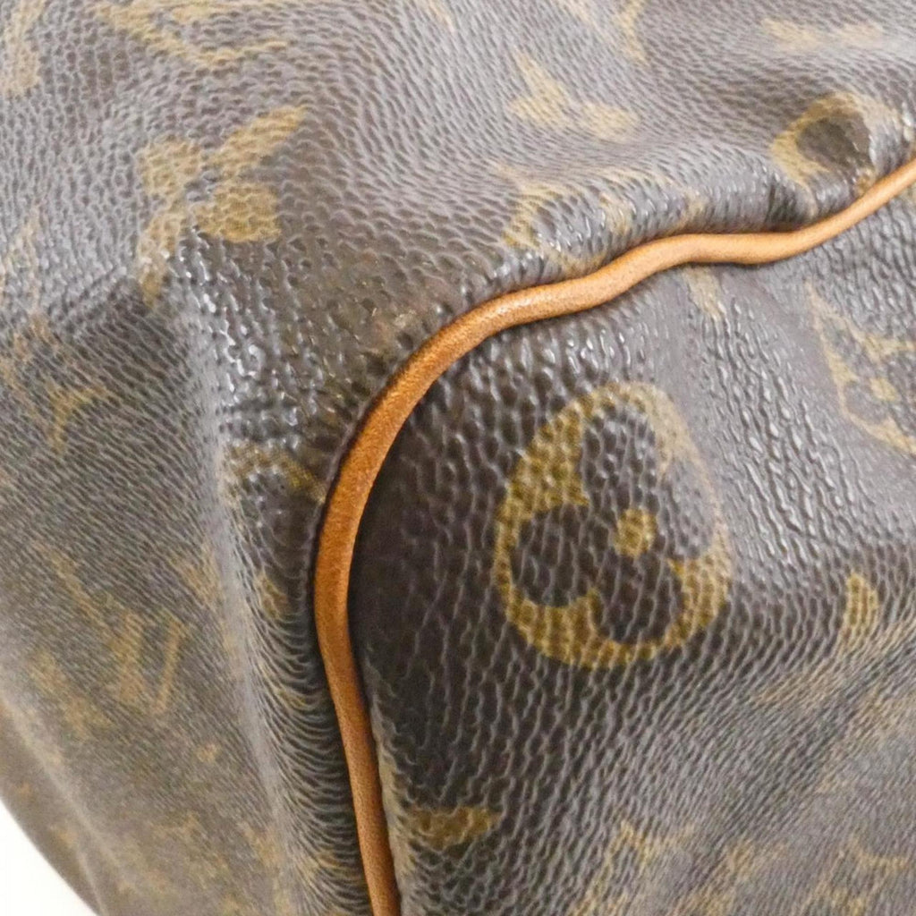 Louis Vuitton Marron Coated Canvas Boston Bag