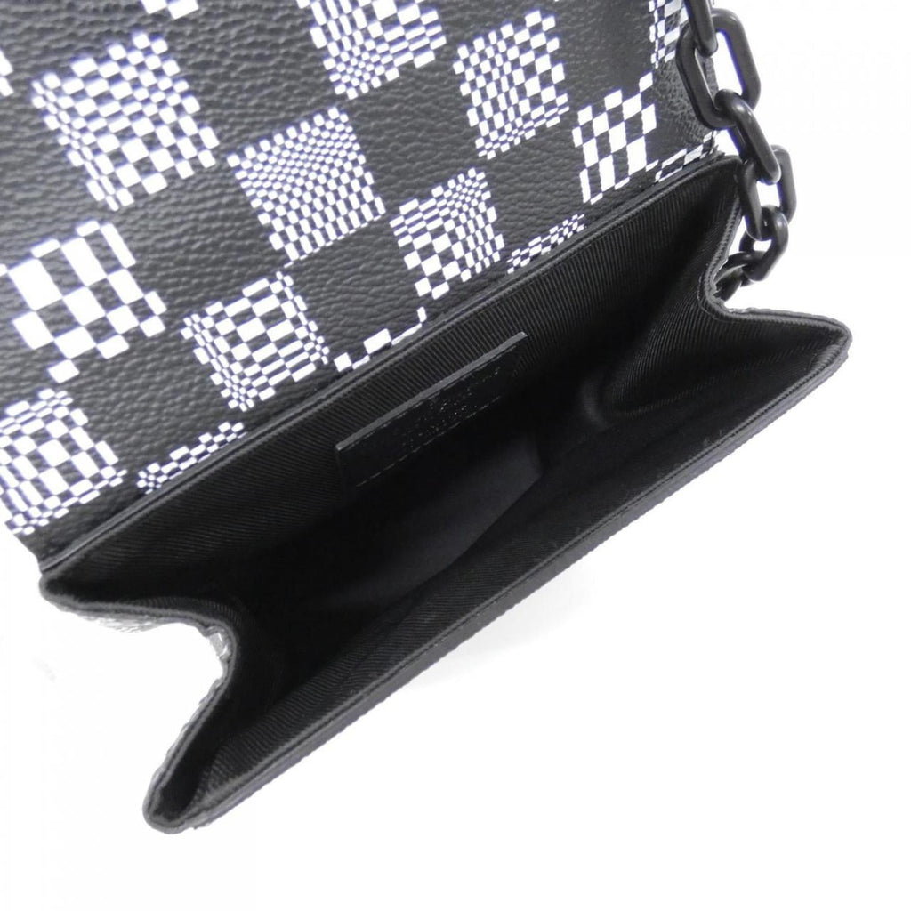 Louis Vuitton Black Coated Canvas Shoulder Bag