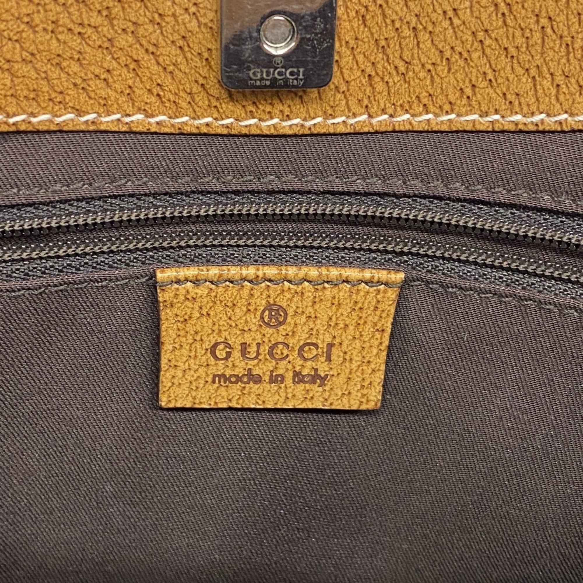 Gucci Brown Canvas Tote Bag (Pre-Owned)